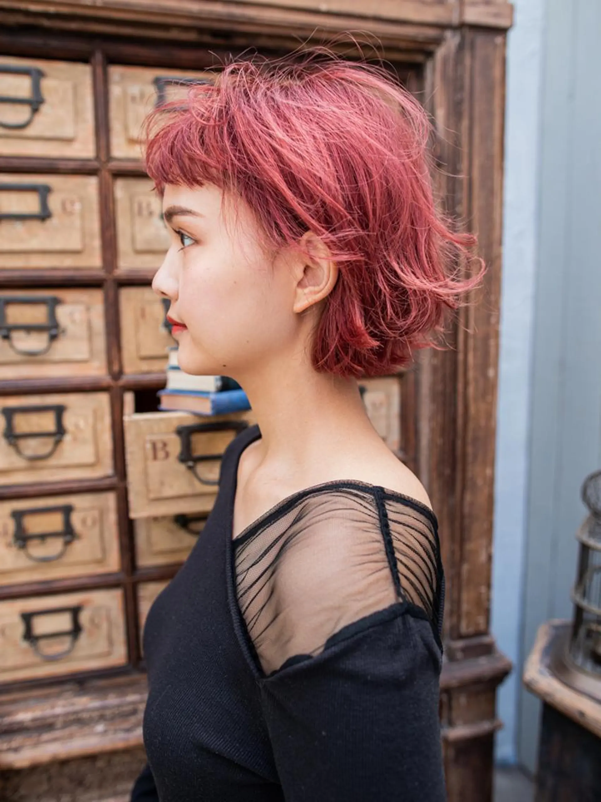 ショート カラー ヘアアレンジ ハイトーンカラー ショートヘア カット ヘアカラー トリートメント 北九州美容室 🕊️わかな✂︎のヘアスタイル