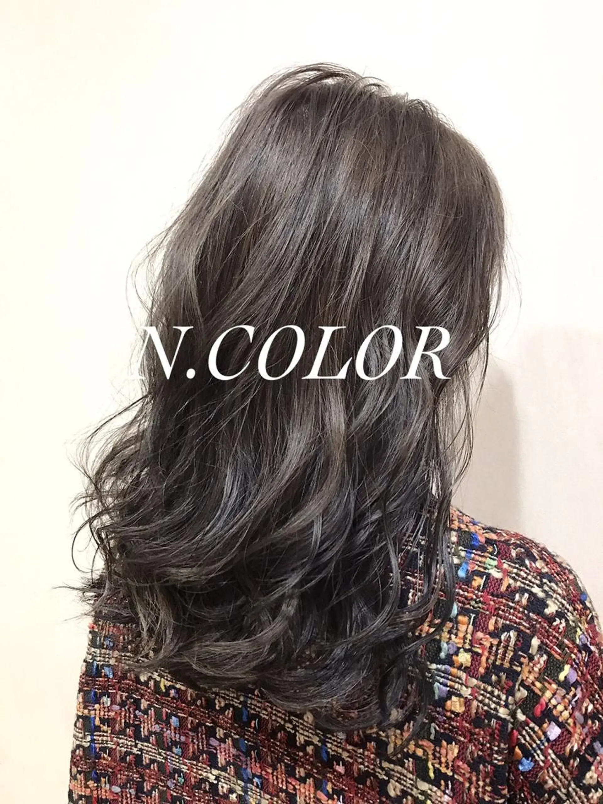 ミディアム カラー パーマ 小顔カット✨ 透明感カラー/村上のヘアスタイル