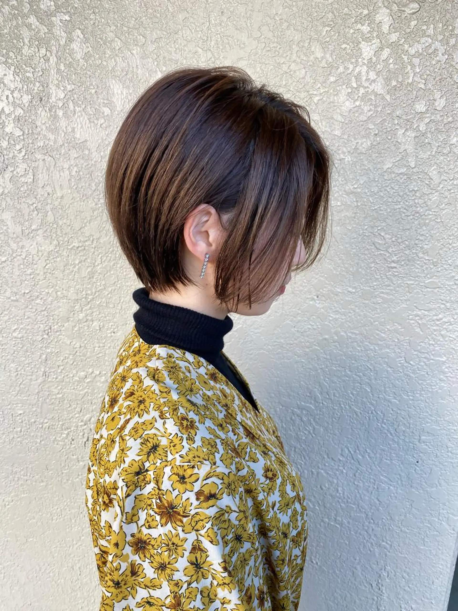 ショート カラー ボブ　ショート 特化 迫田紘史のヘアスタイル
