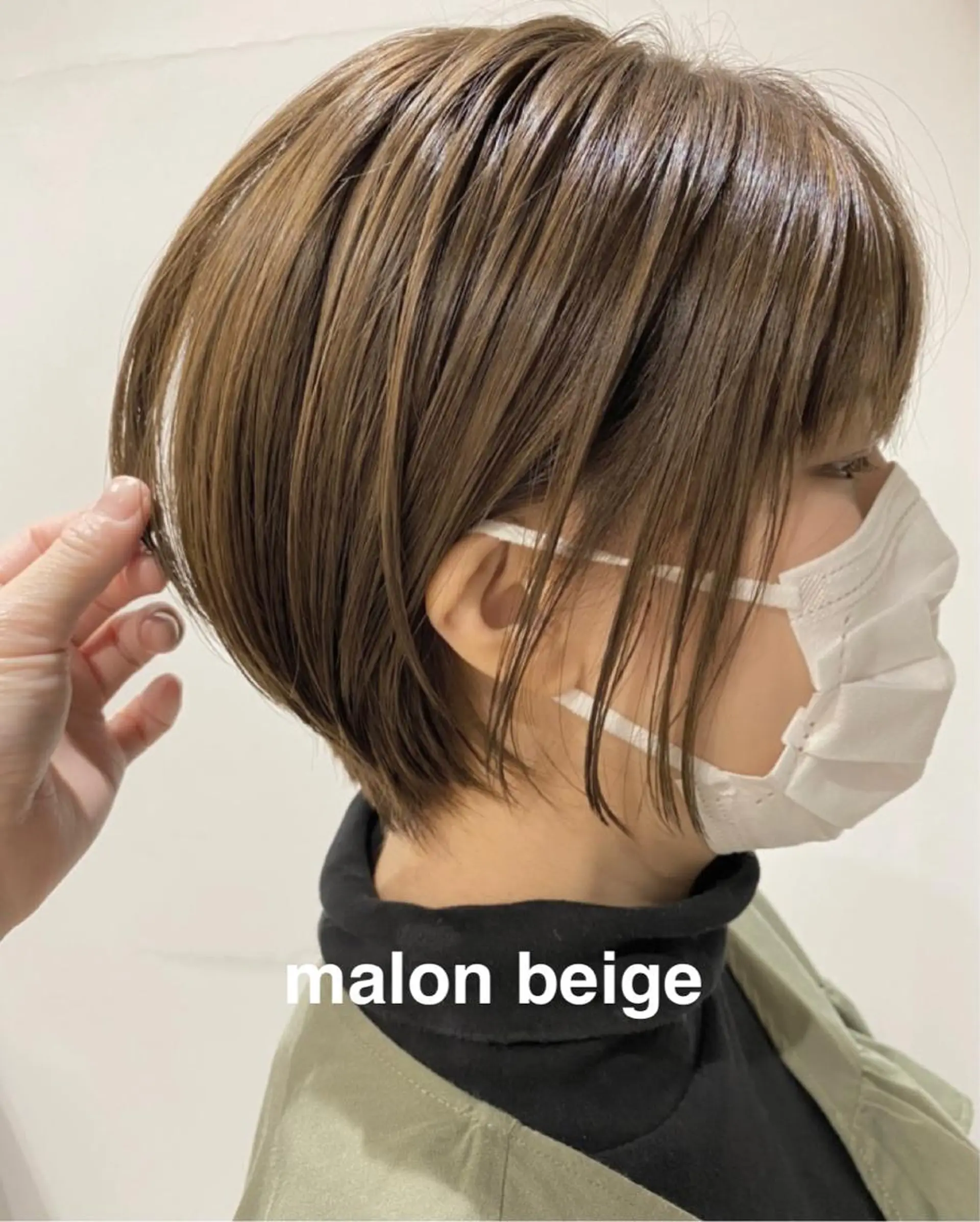 ショート カラー ショートボブ ベージュカラー ボブ ショートヘア kitagawa mayuのヘアスタイル