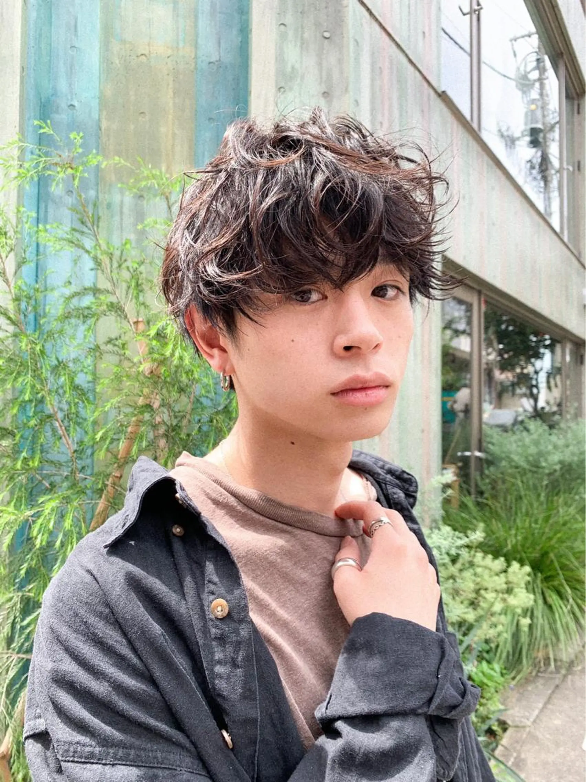 ショート パーマ メンズ カット パーマ トリートメント ヘッドスパ ヘアセット メンズモテパーマ💙 fuwaのヘアスタイル