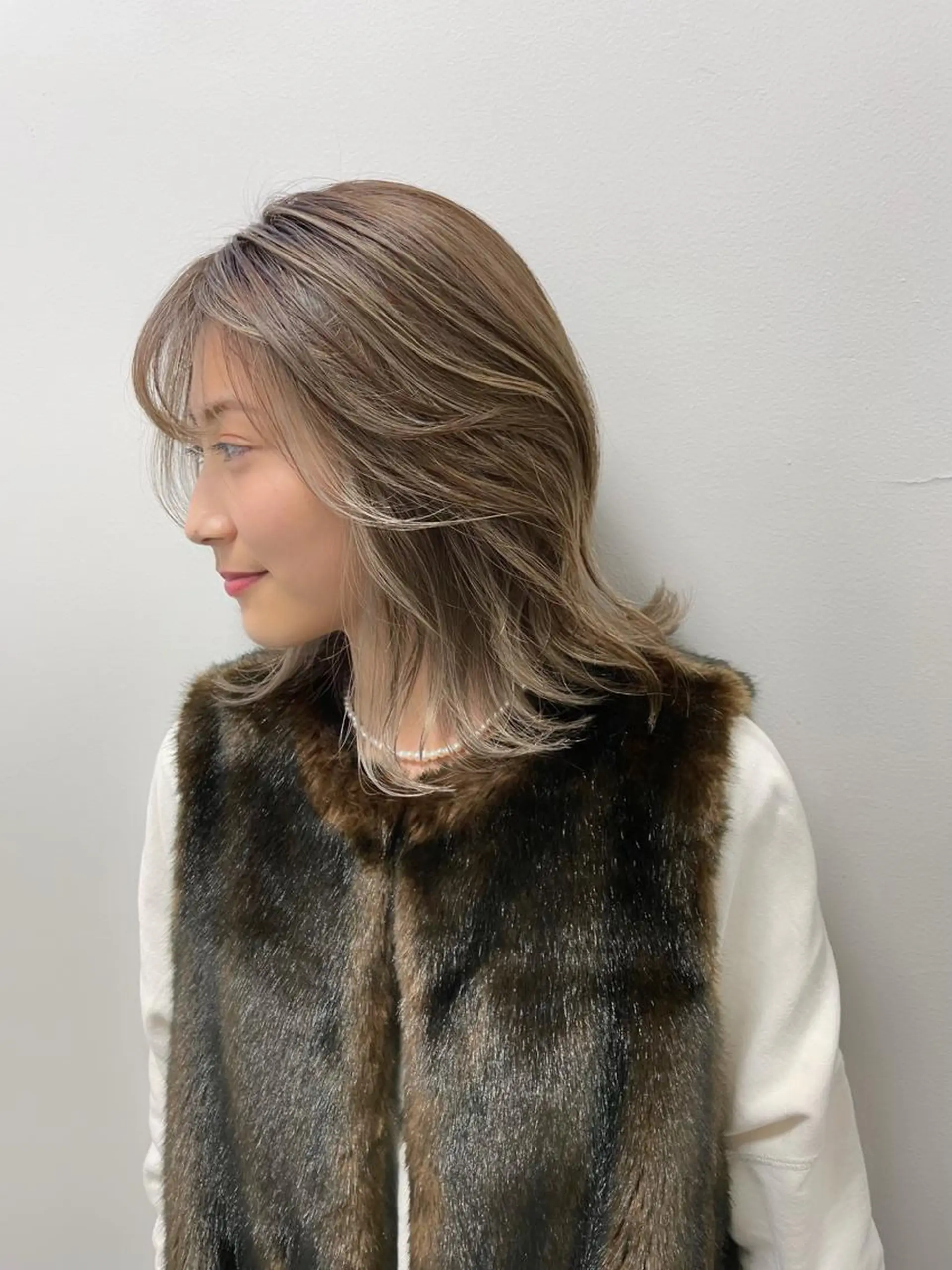 ショート カラー ベージュカラー ハイライトカラー ボブ ハイライト カット ヘアカラー トリートメント ヘアセット メンズ特化 パーマ/オザワのヘアスタイル