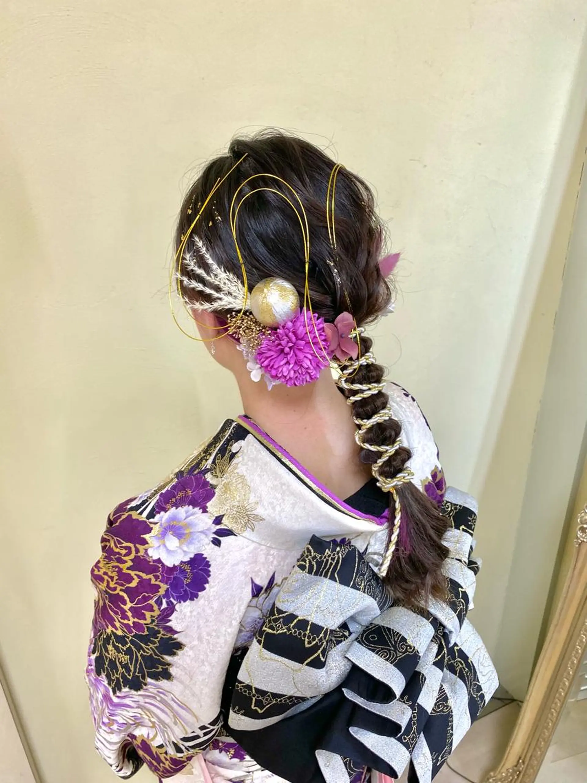 ロング ヘアアレンジ タニモト ユイのヘアスタイル