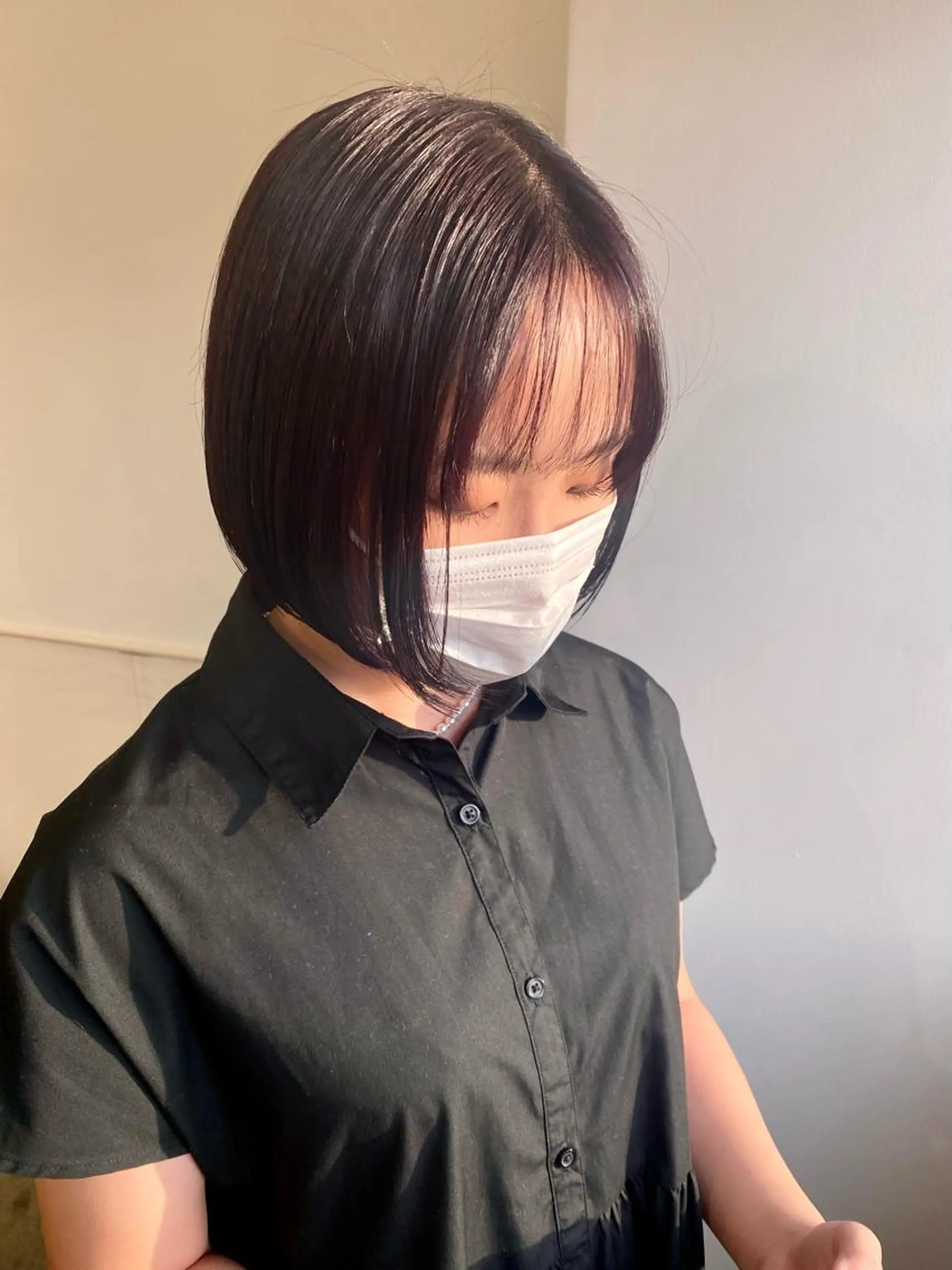 ミディアム Okamura Chisatoのヘアスタイル