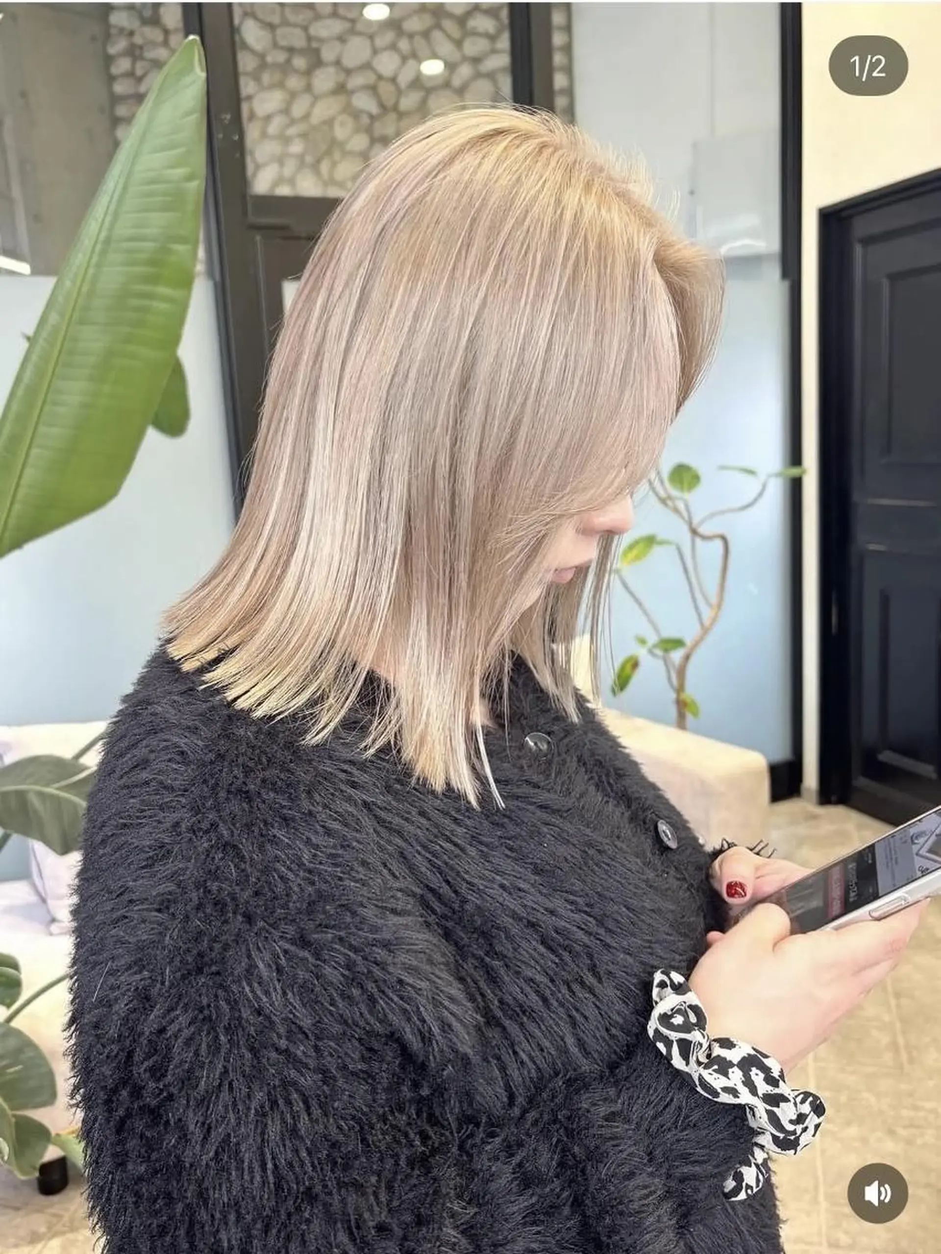 ミディアム ヘアカラー MATTY rioのヘアスタイル