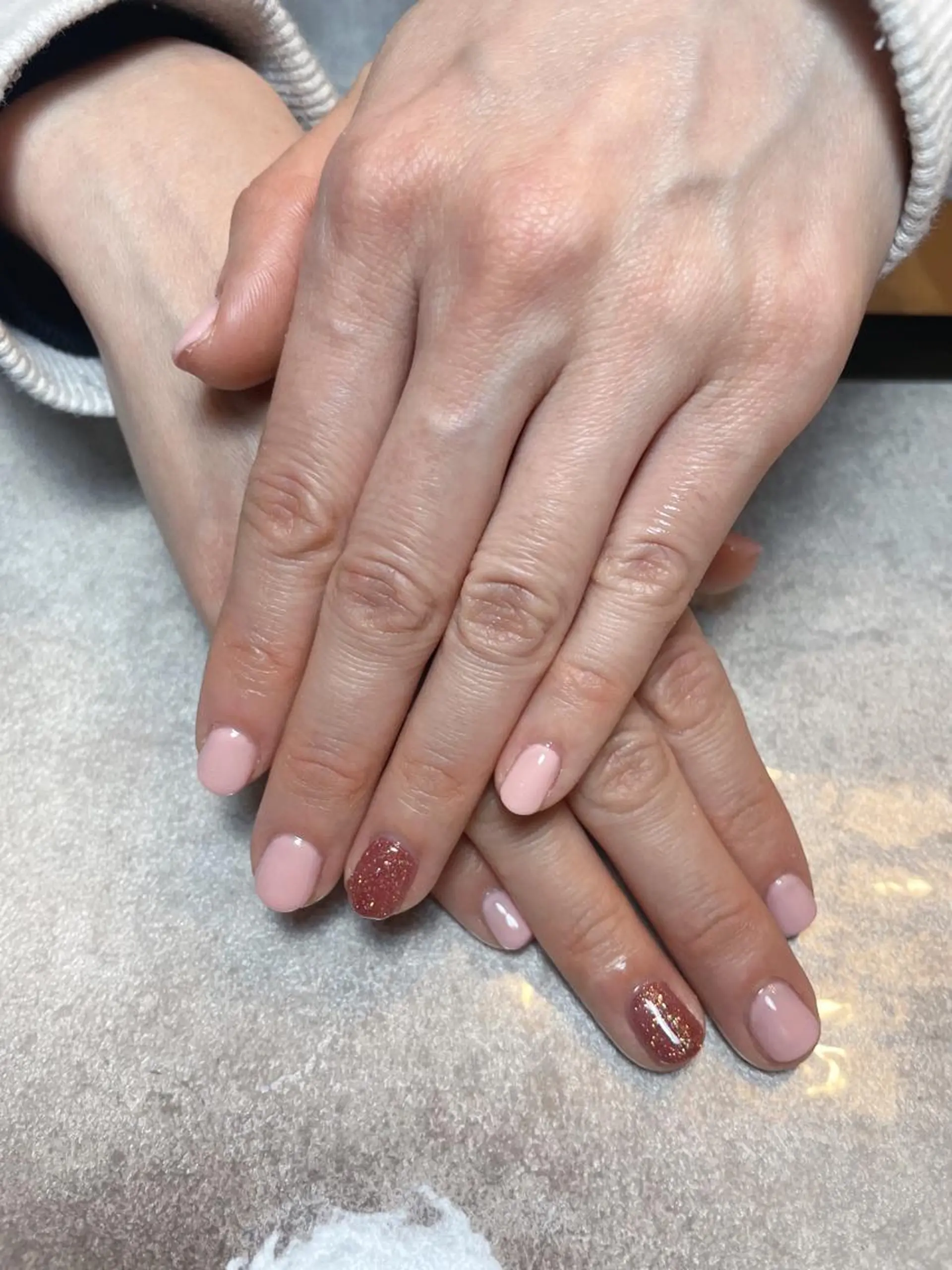 ネイル ジェルネイル キラキラネイル ラメ(グリッター) ワンカラーネイル パラジェル BLANC.nail yuuのネイルデザイン