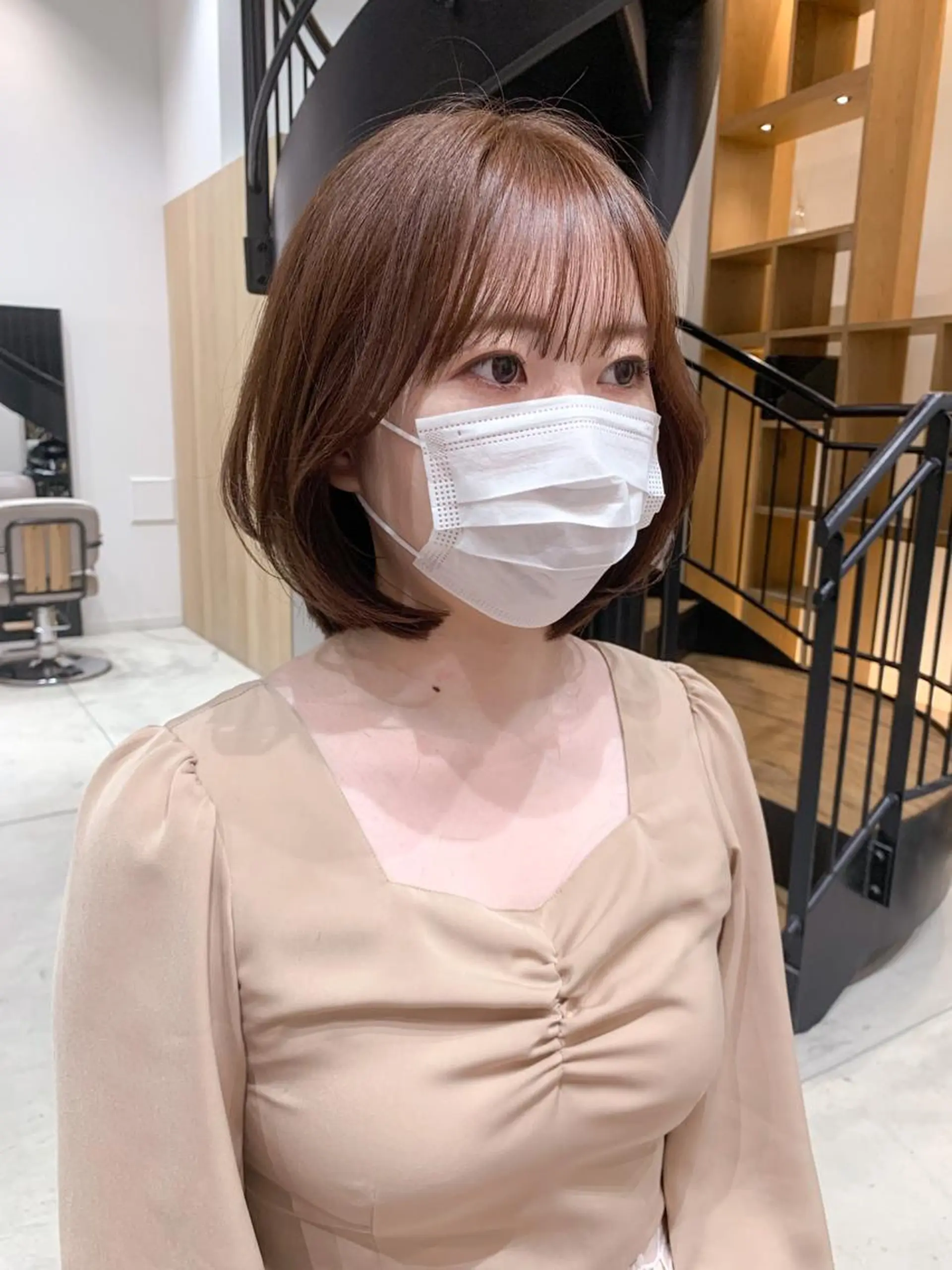 ショート カラー ヘアアレンジ ヘアカラー トリートメント yuka .のヘアスタイル