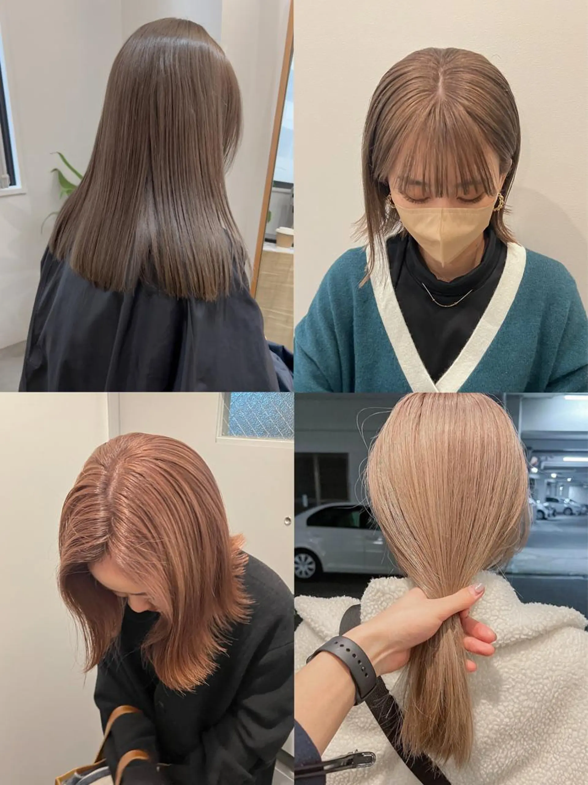 ミディアム カラー カット ヘアカラー トリートメント wカラー 指名No1かけるのヘアスタイル