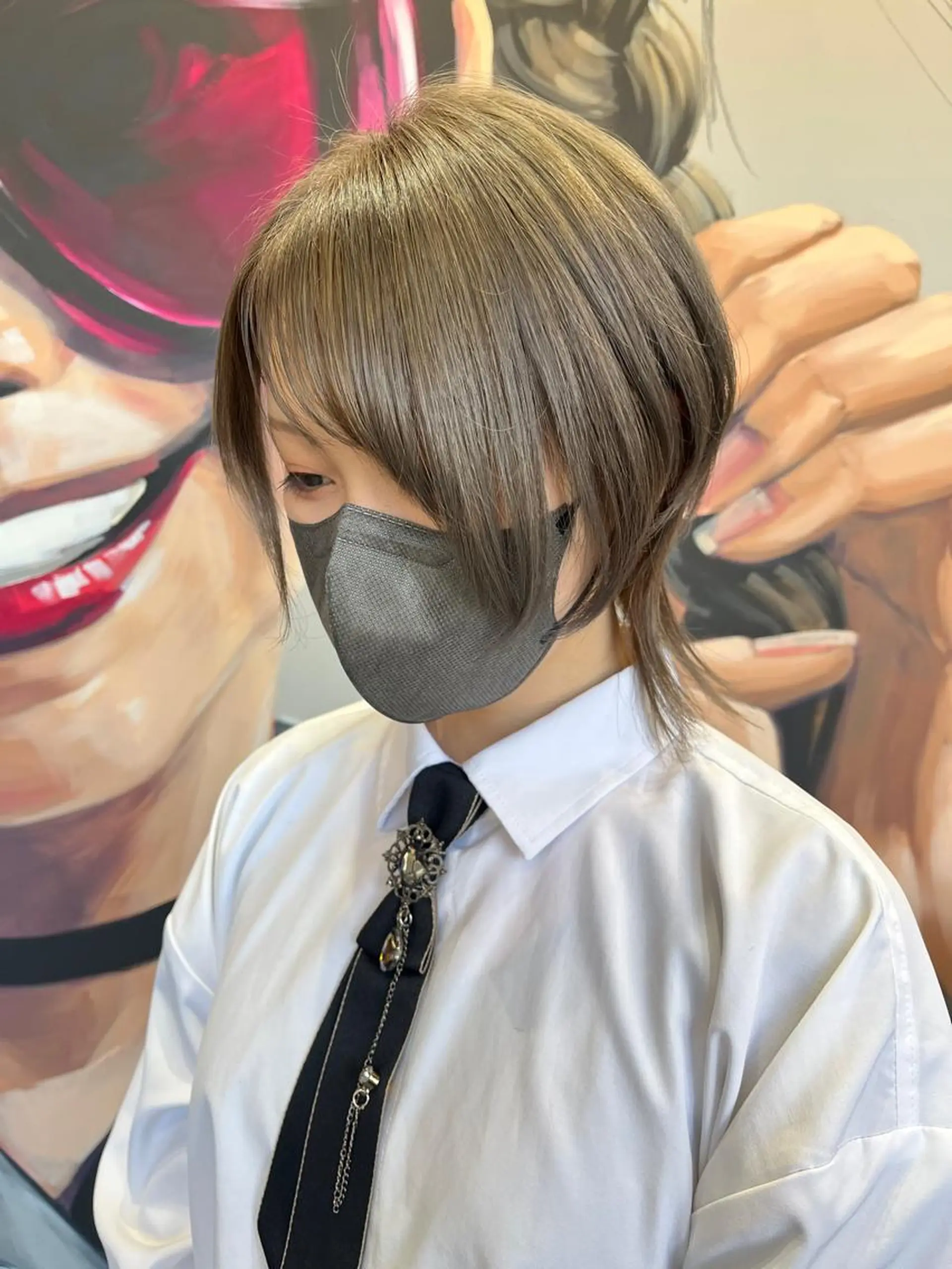 ミディアム カラー パーマ ヘアアレンジ メンズ キッズ ネイル マツエク・マツパ アイブロウ メンズブリーチ メンズハイライト メンズインナーカラー メンズ韓国風 ブリーチ 久木原 ゆりのヘアスタイル