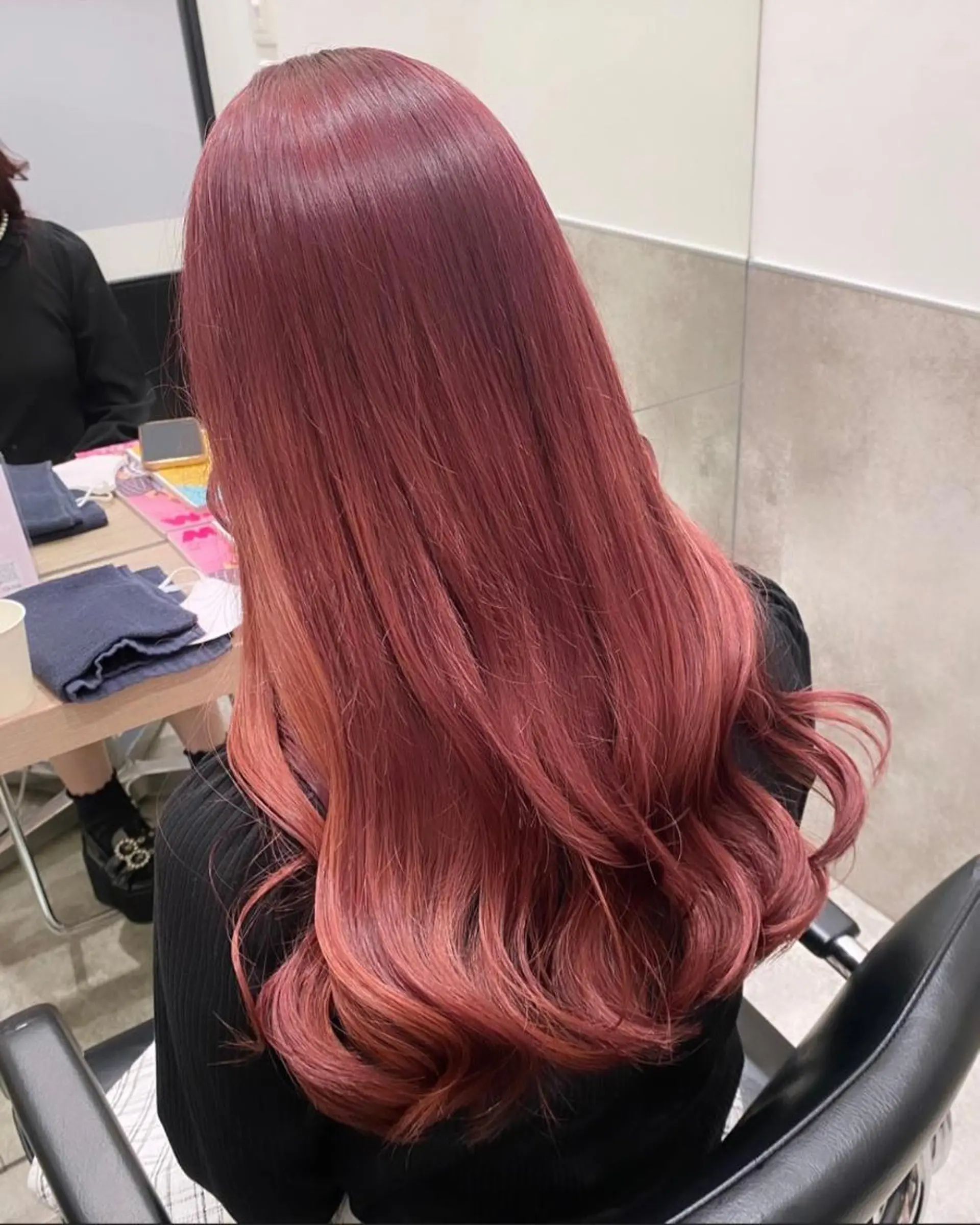 セミロング カラー 💗ガーリーヘア🎀 saki💗のヘアスタイル