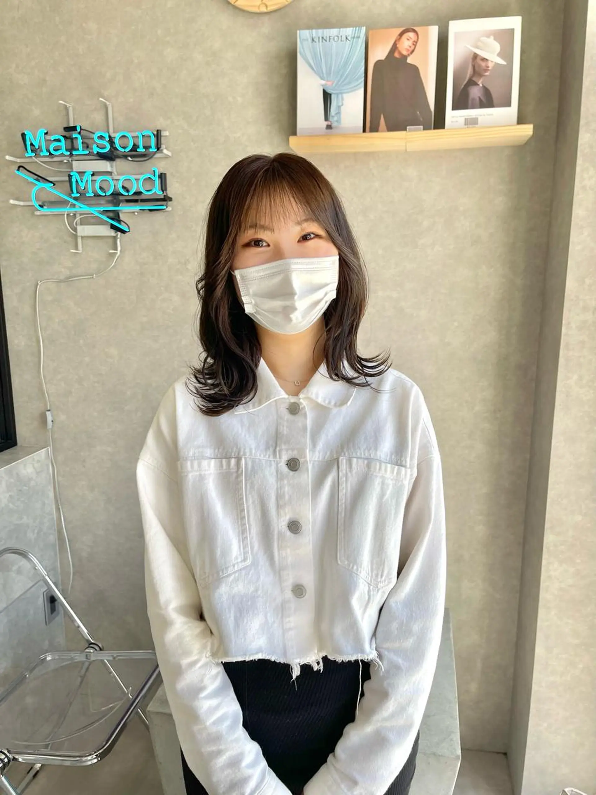 ミディアム カラー 一ノ瀬 暁のヘアスタイル