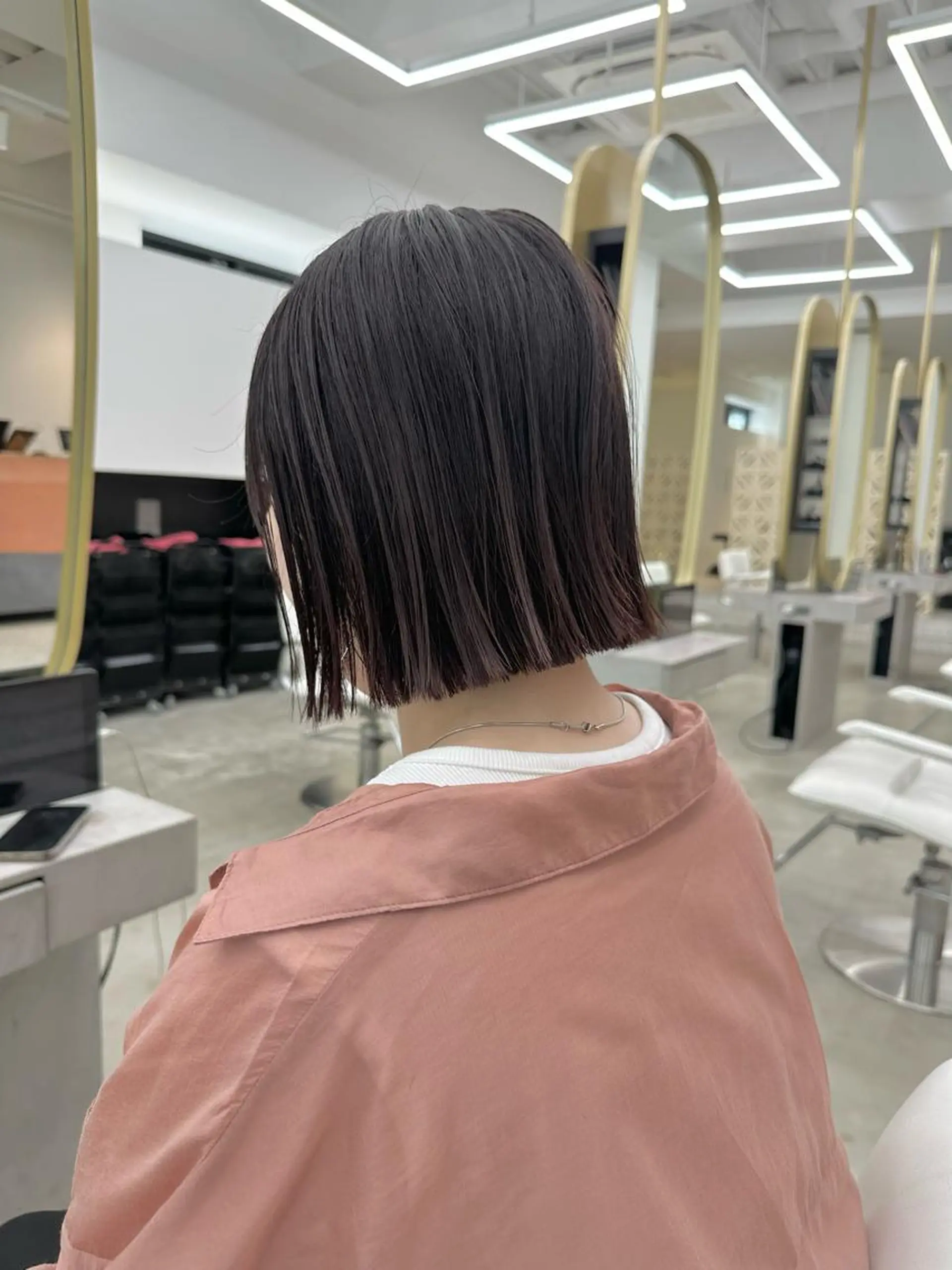 レイヤーボブ/ボブ 名駅/縮毛矯正のヘアスタイル