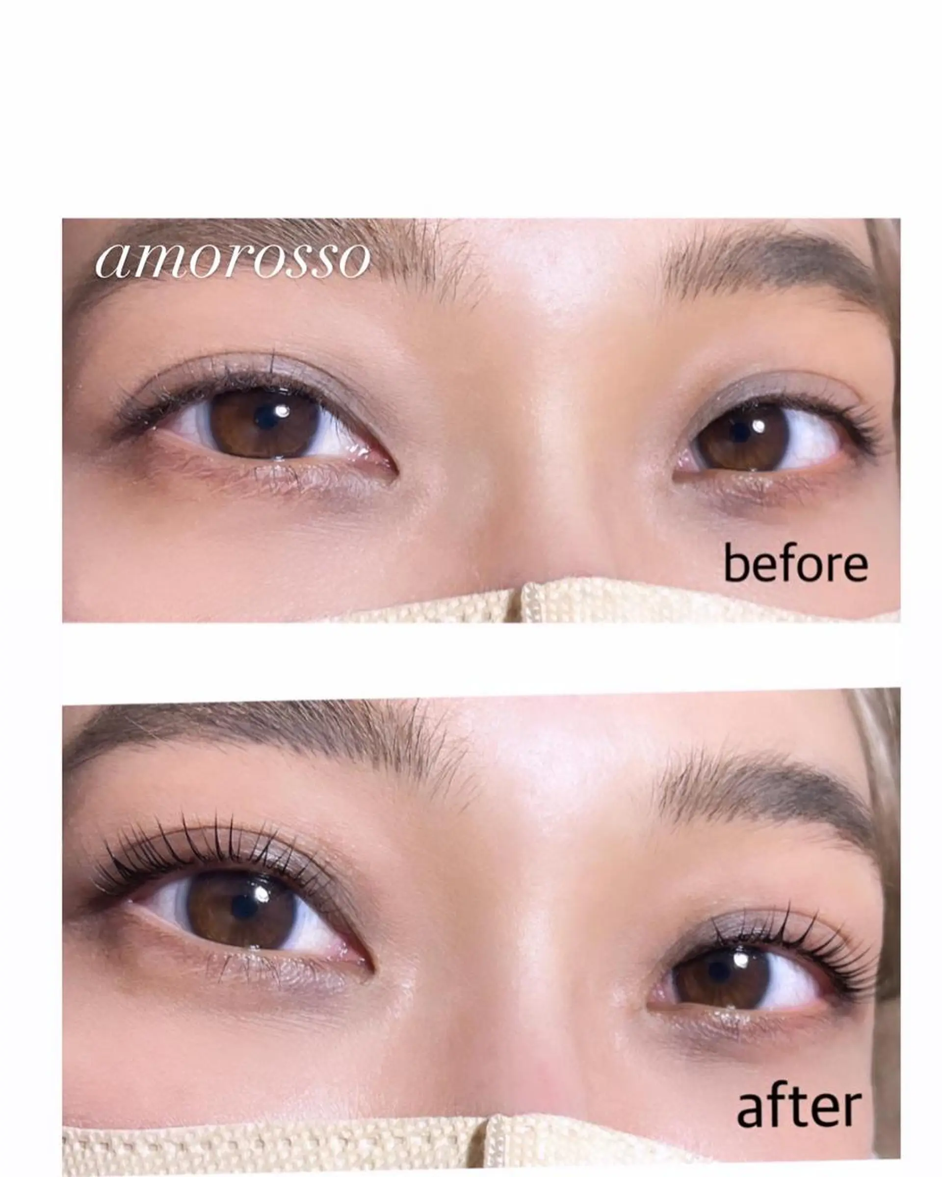 ロング カラー パーマ マツエク・マツパ アイブロウ 眉カラー ケラチンラッシュリフト パリジェンヌラッシュリフト まつげパーマ マツエク アモロッソ 🐻Miiのマツエク・マツパデザイン