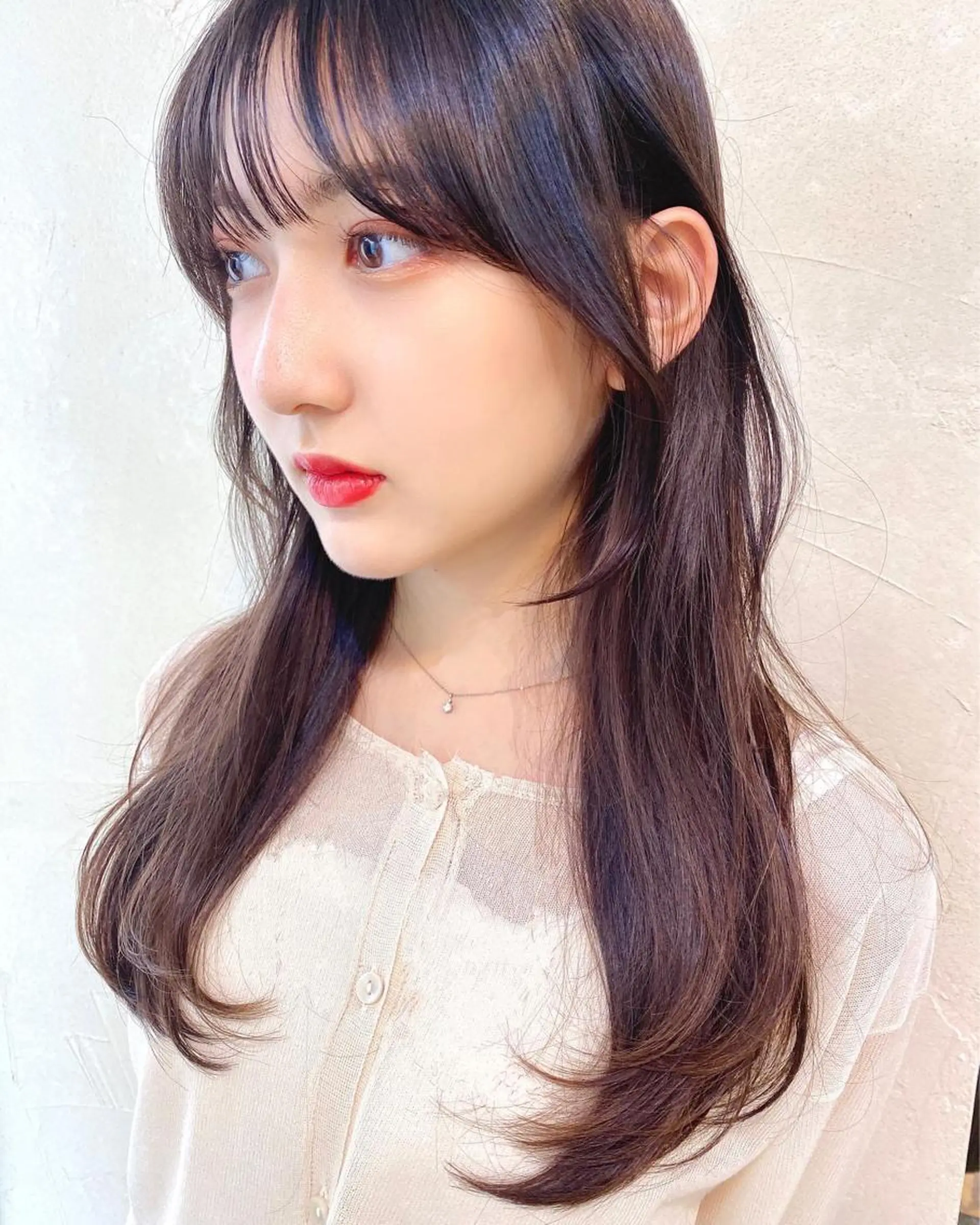 ロング 顔まわりレイヤー レイヤーカット ロング 似合わせレイヤー 🇰🇷荒木洋文のヘアスタイル