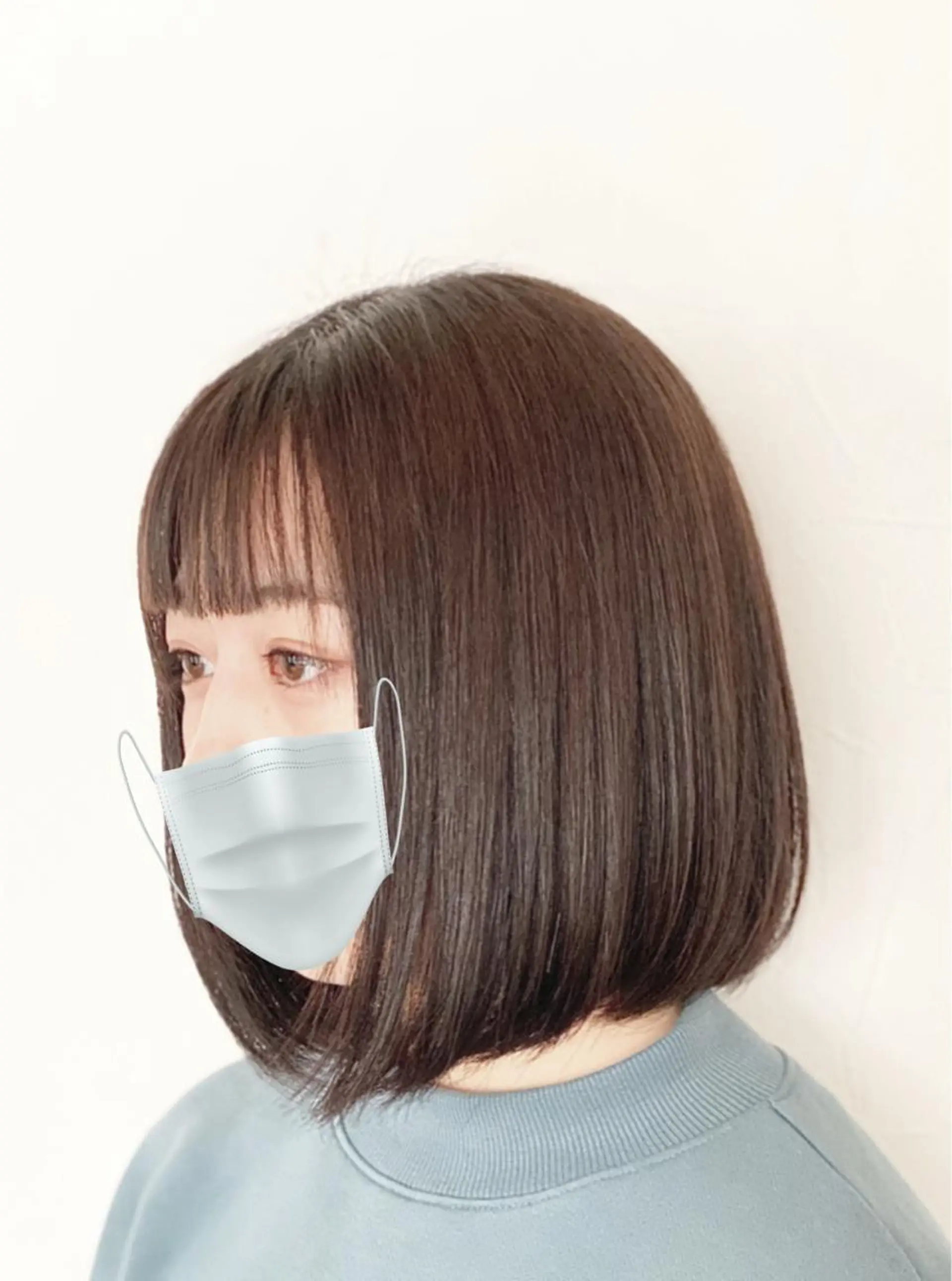 ミディアム カラー ワンレンボブ ボブ カット トリートメント 元住吉プランツヘアー ☘️丸山☘️のヘアスタイル