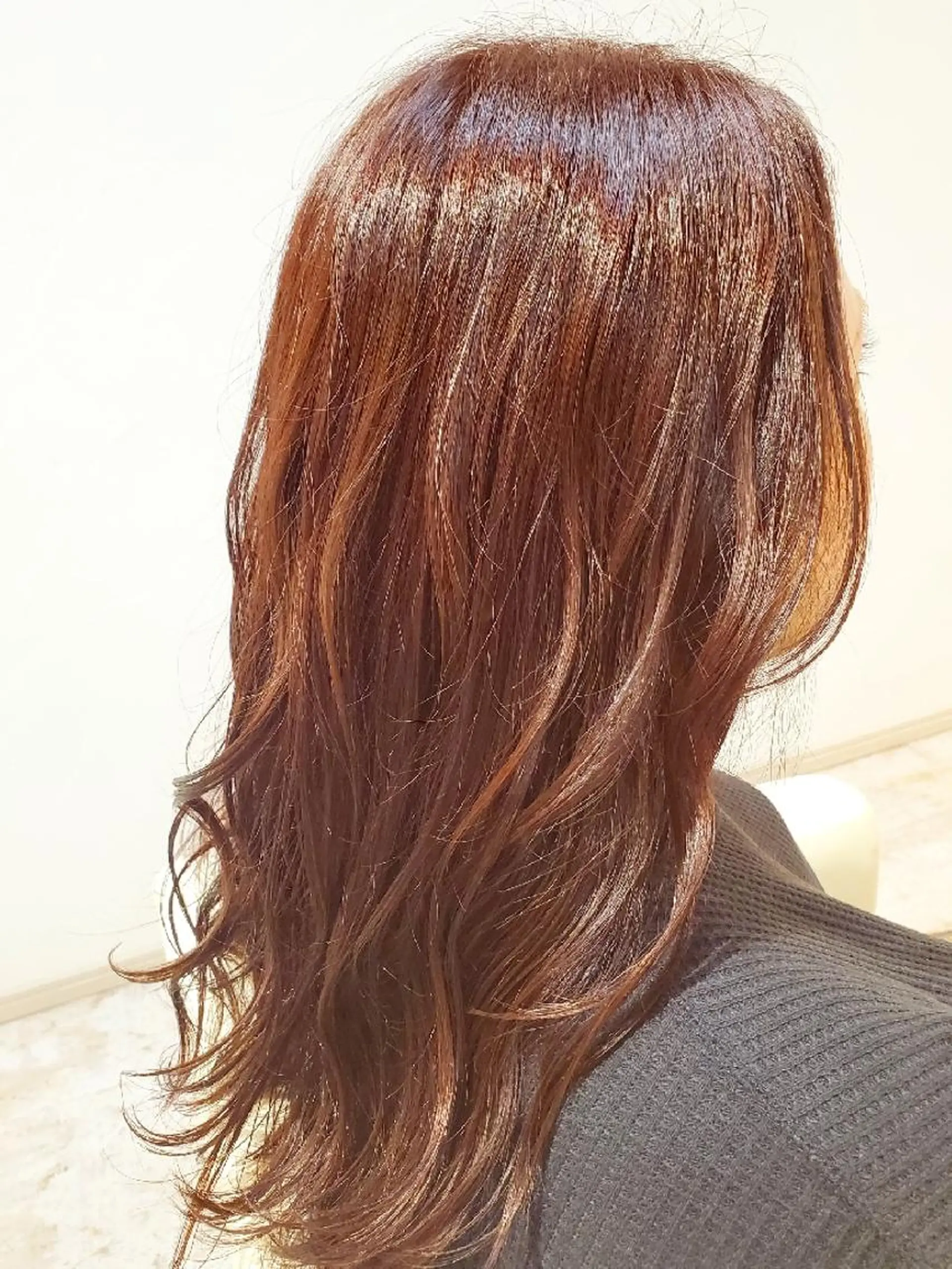 セミロング カラー ブラウンカラー ピンクカラー ピンクブラウン 北九州美容室 🕊️わかな✂︎のヘアスタイル