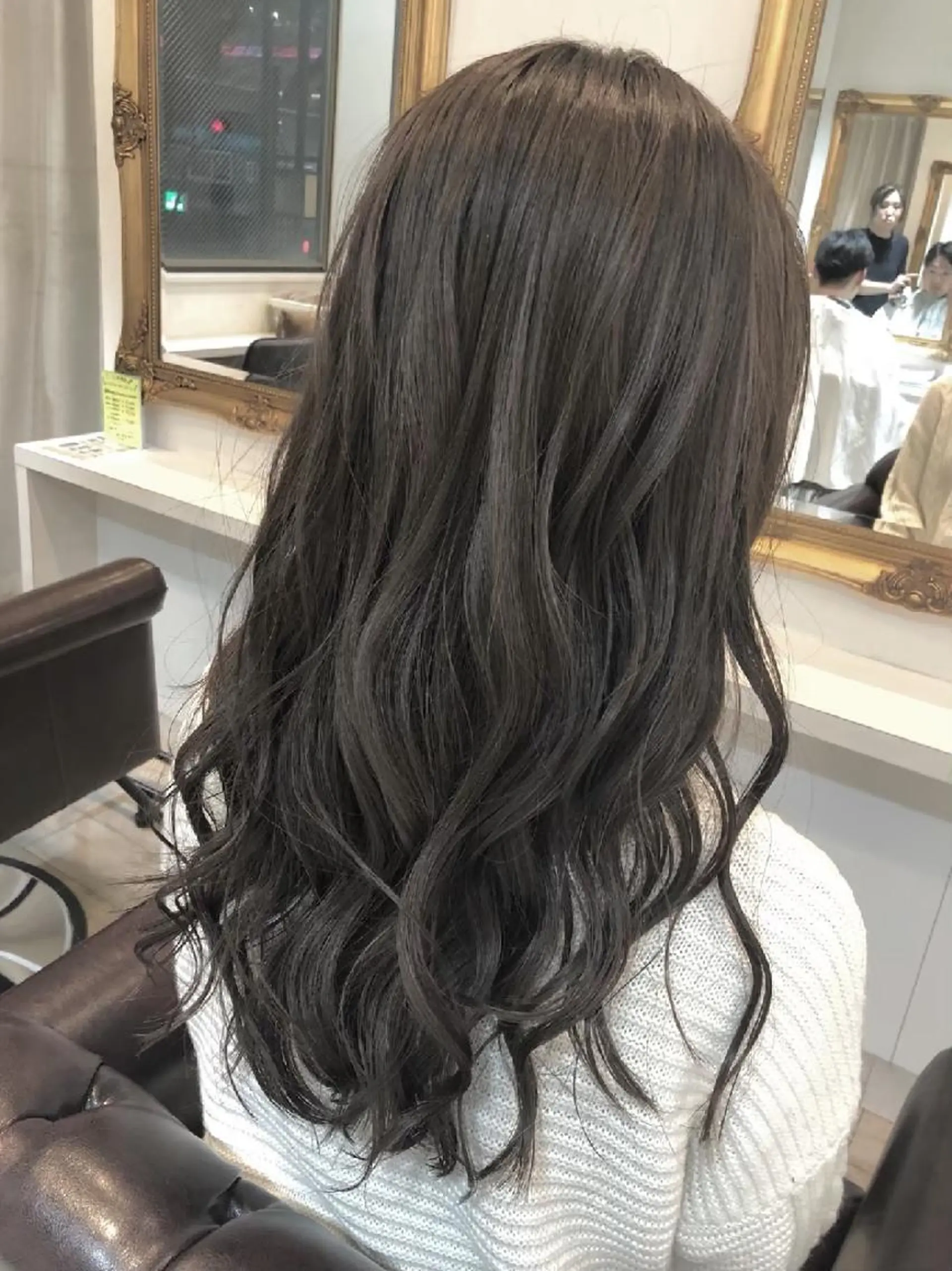 ロング カラー カット ヘアカラー トリートメント alushe 岡 陽子のヘアスタイル