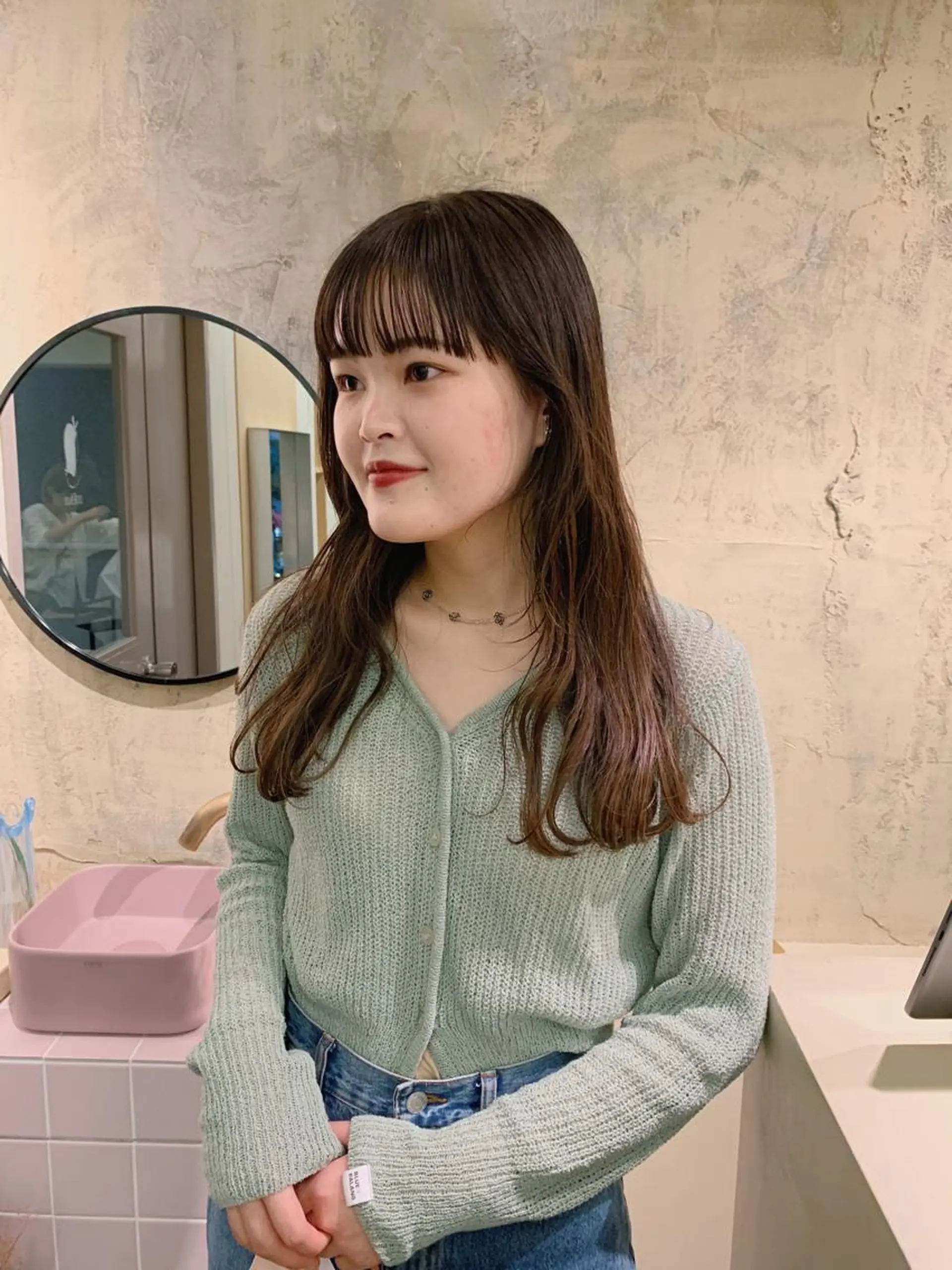 ロング カラー ベージュカラー カット ヘアカラー yupi🐈‍⬛ レイヤー/パーマのヘアスタイル