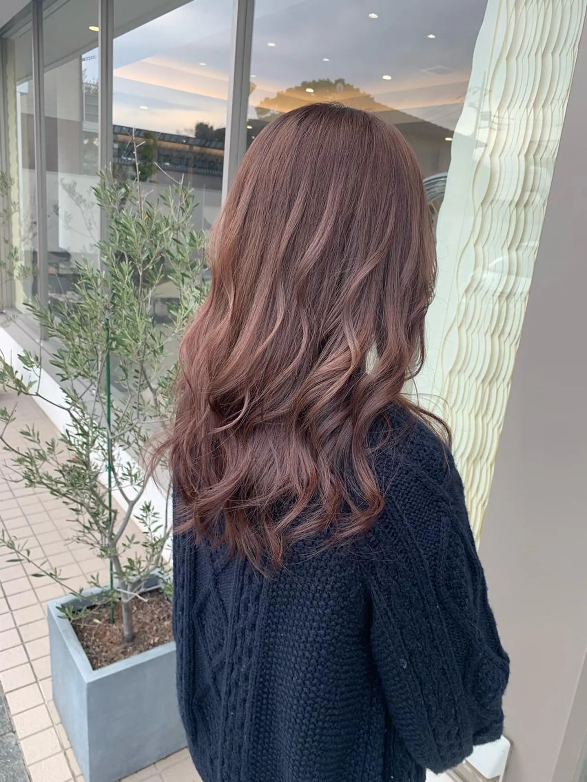 セミロング カラー シルバー バイオレットカラー stylist N0Nのヘアスタイル