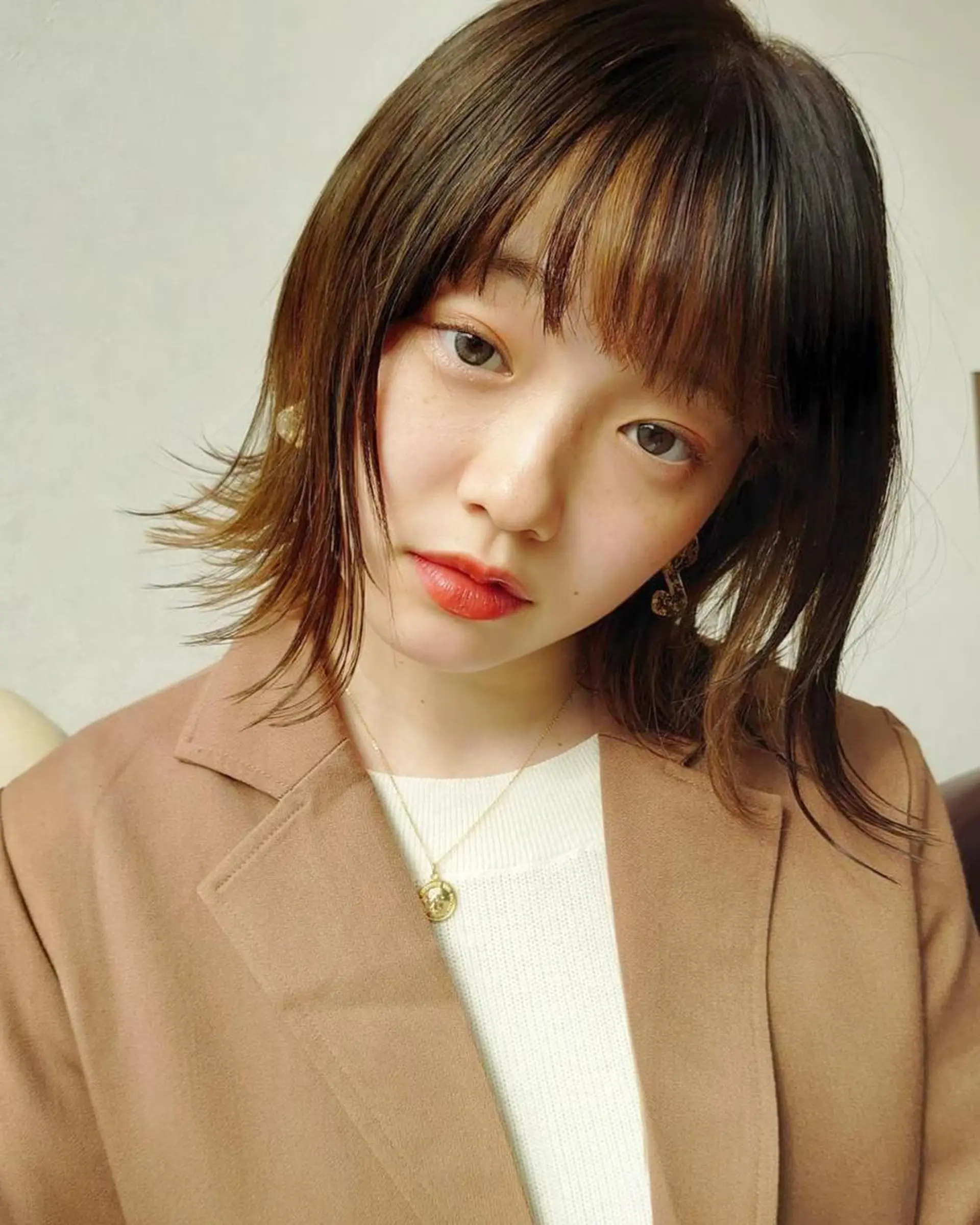 ミディアム カラー パーマ カット ヘアカラー トリートメント 髪質改善/ブリーチ 田代 龍我のヘアスタイル