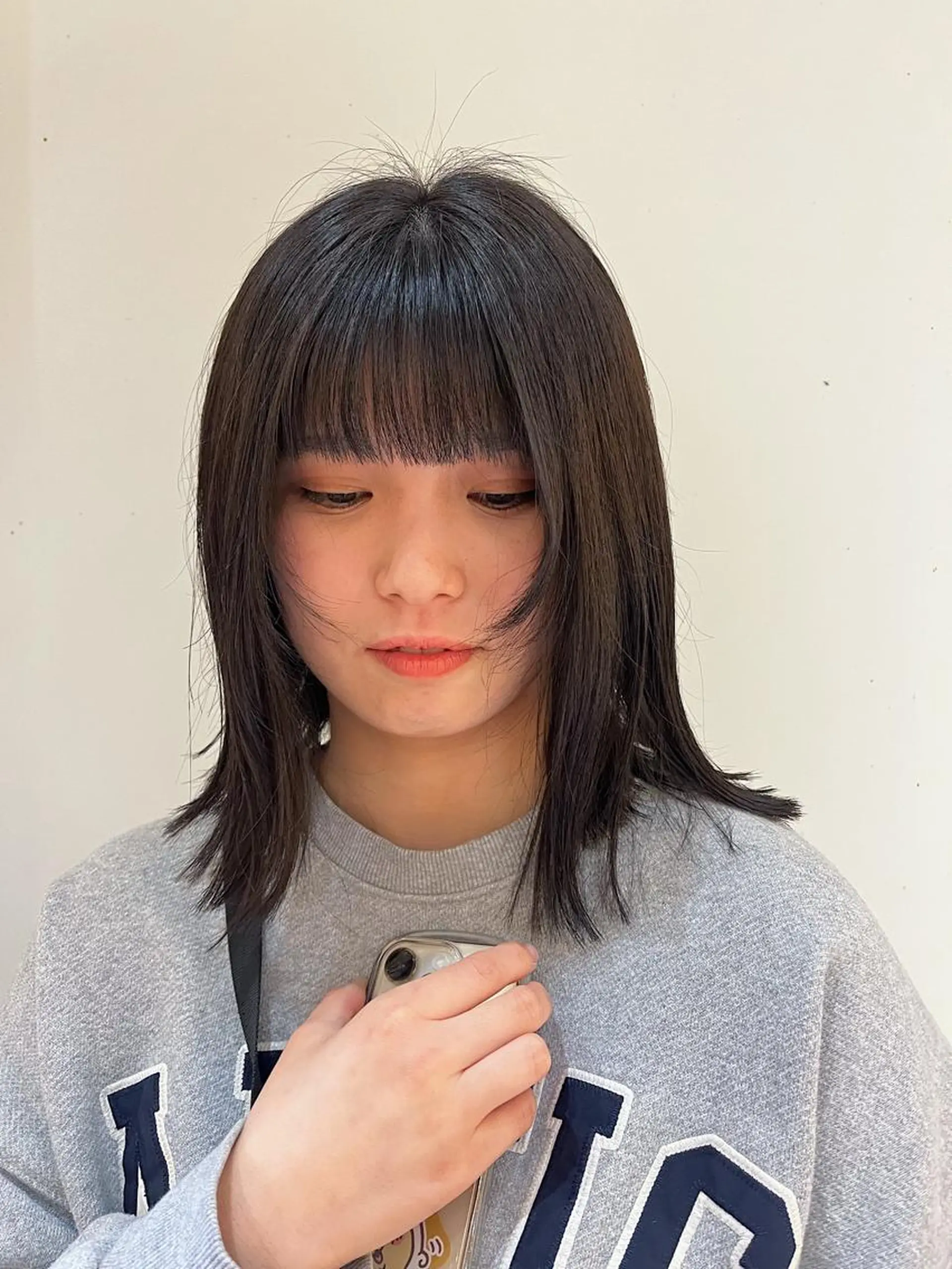 ミディアム レイヤー/暖色/ 髪質改善/永礼芳果のヘアスタイル