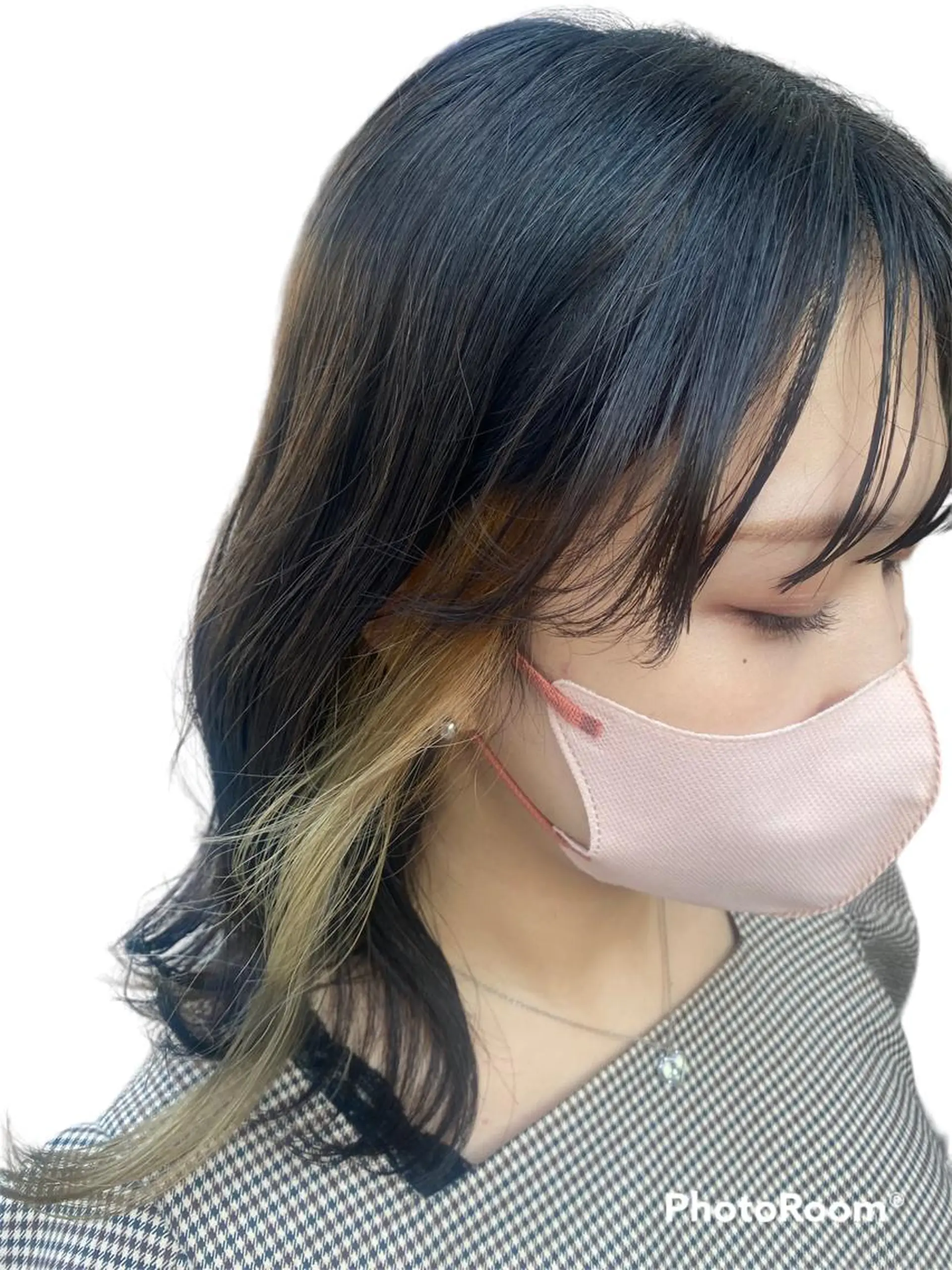 ミディアム カラー カット ヘアカラー トリートメント 髪質改善 大内翔太のヘアスタイル