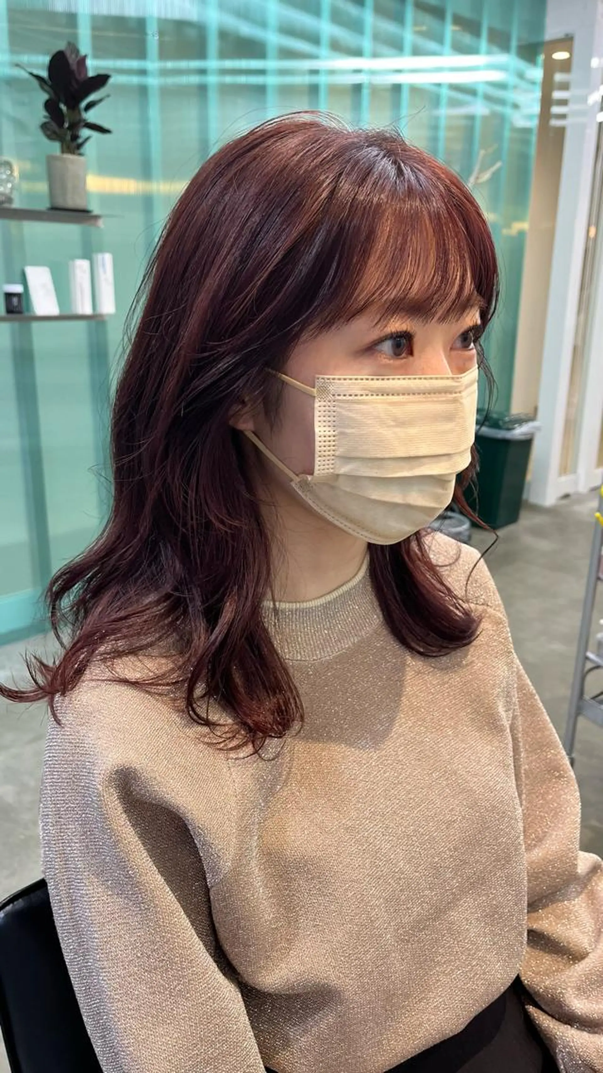 セミロング カラー カット ヘアカラー トリートメント 堀江/心斎橋/西大橋 四ツ橋【Vers】のヘアスタイル