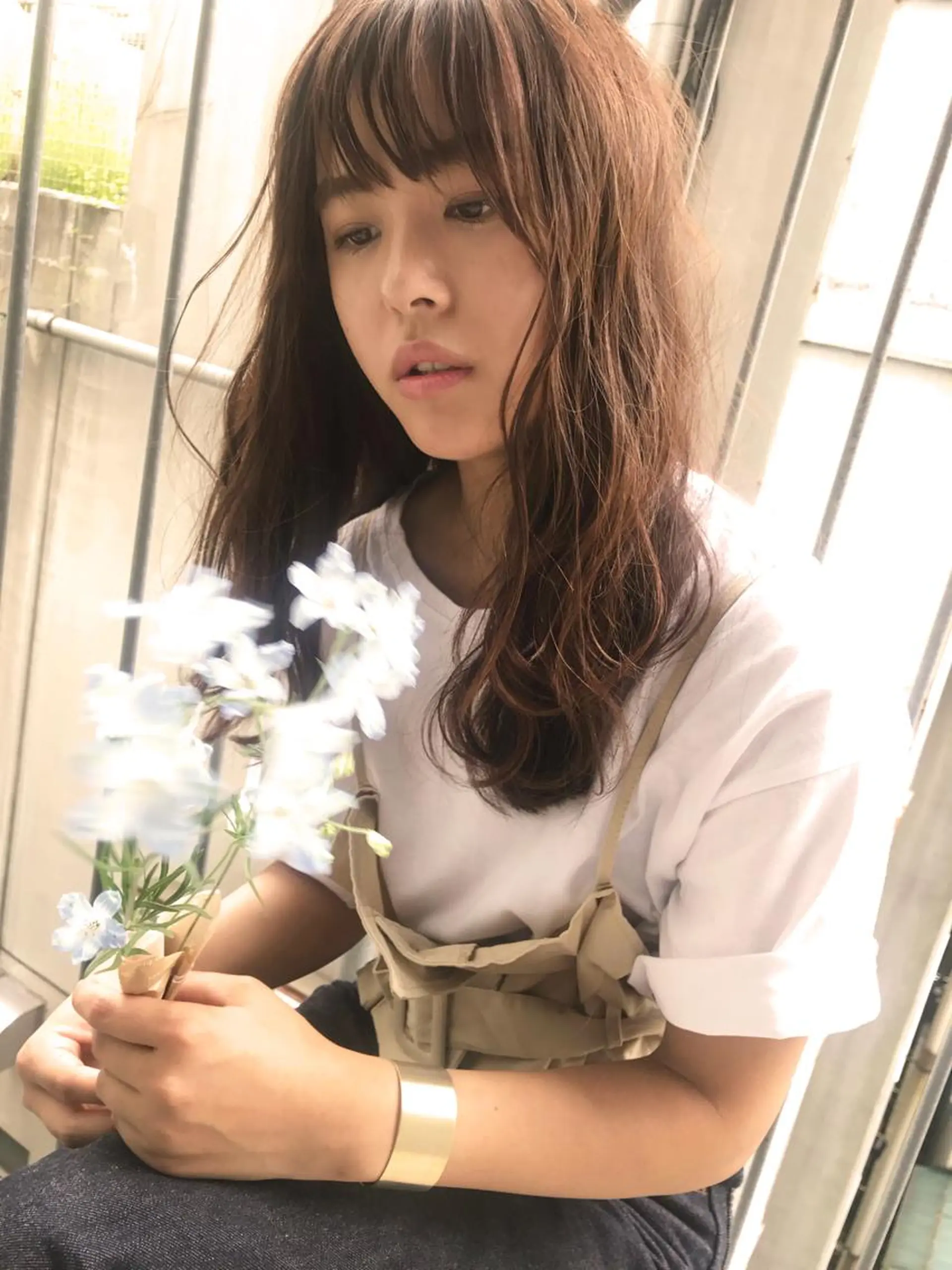 セミロング カラー 🌷小野田 睦🌷のヘアスタイル