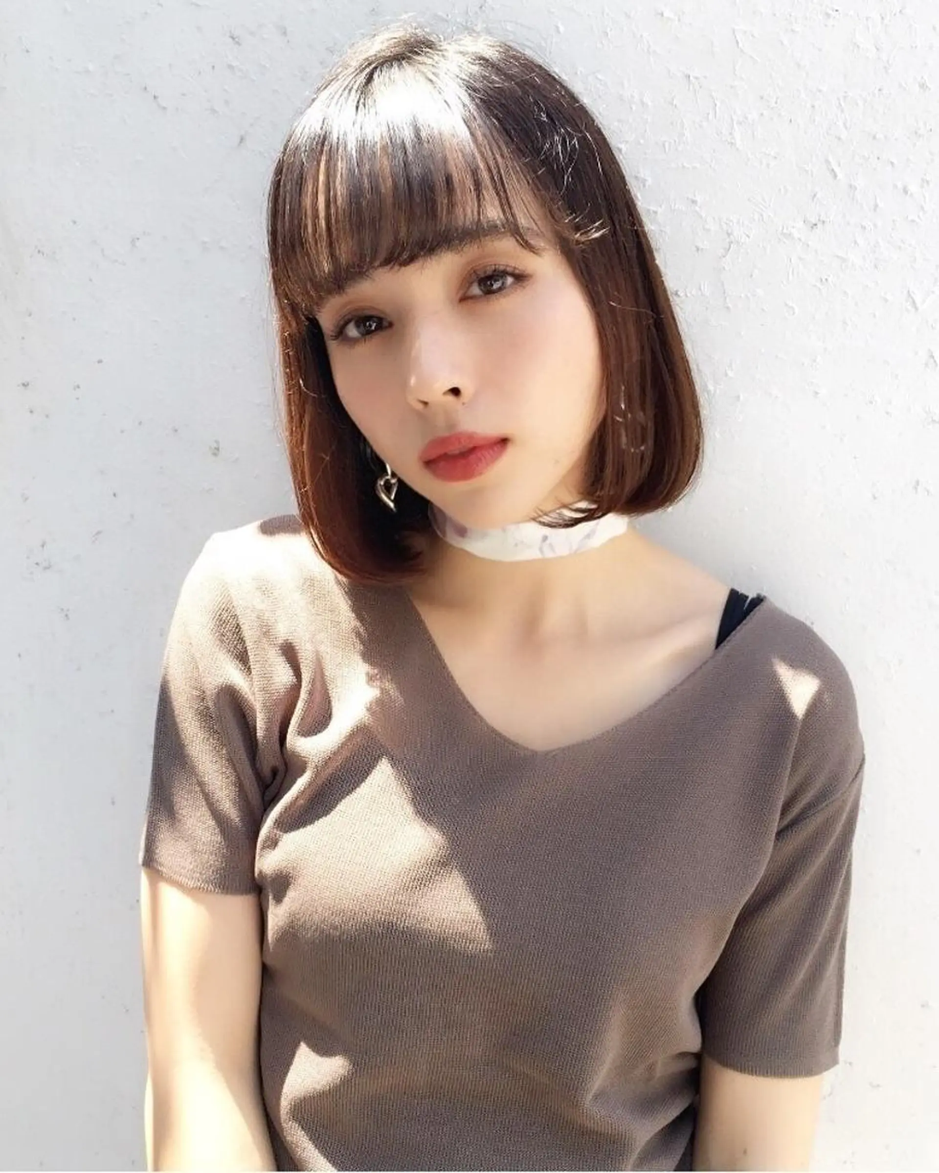 ミディアム 新宿/韓国レイヤー 髪質改善カラー/角所のヘアスタイル