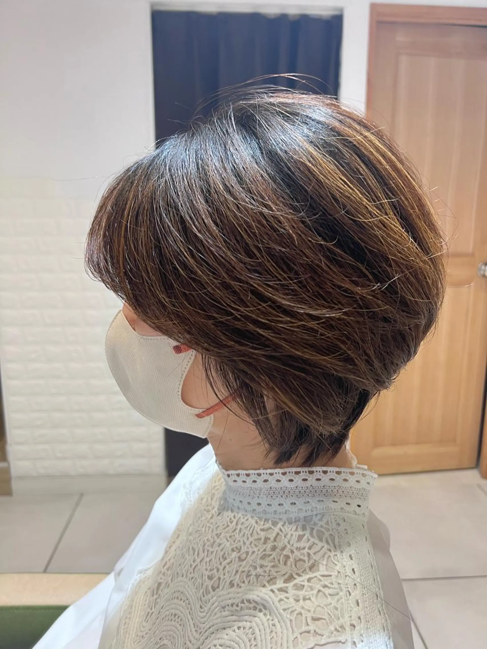 ショート まとまる美髪矯正 ×レイヤーカットのヘアスタイル