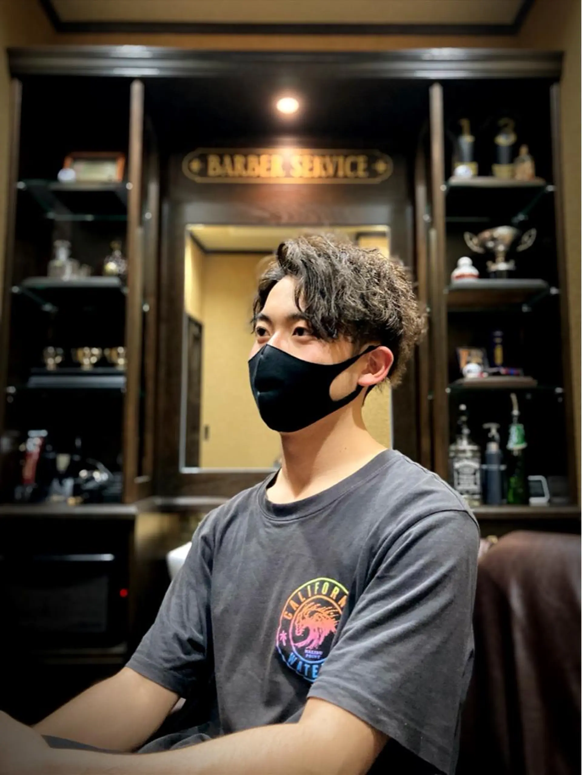 ショート パーマ メンズ 店長💈山田竜太 BARBERのヘアスタイル