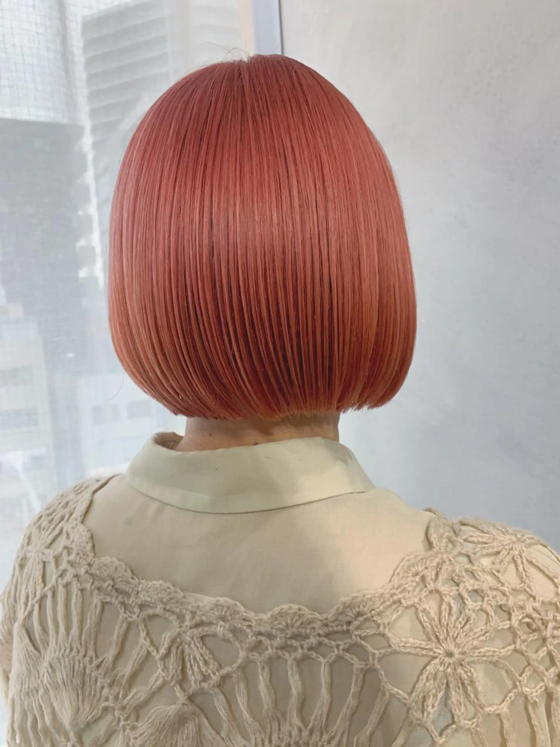 ショート カラー ボブパーマコテ巻き風 パーマNo1深江秀平のヘアスタイル