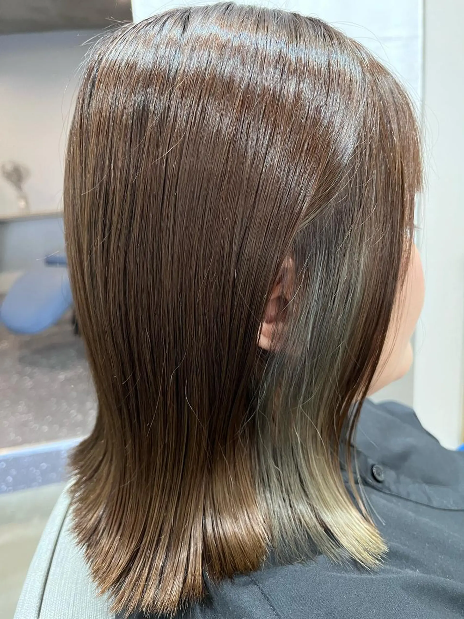 ミディアム カラー liL  hair サトウリョウタのヘアスタイル