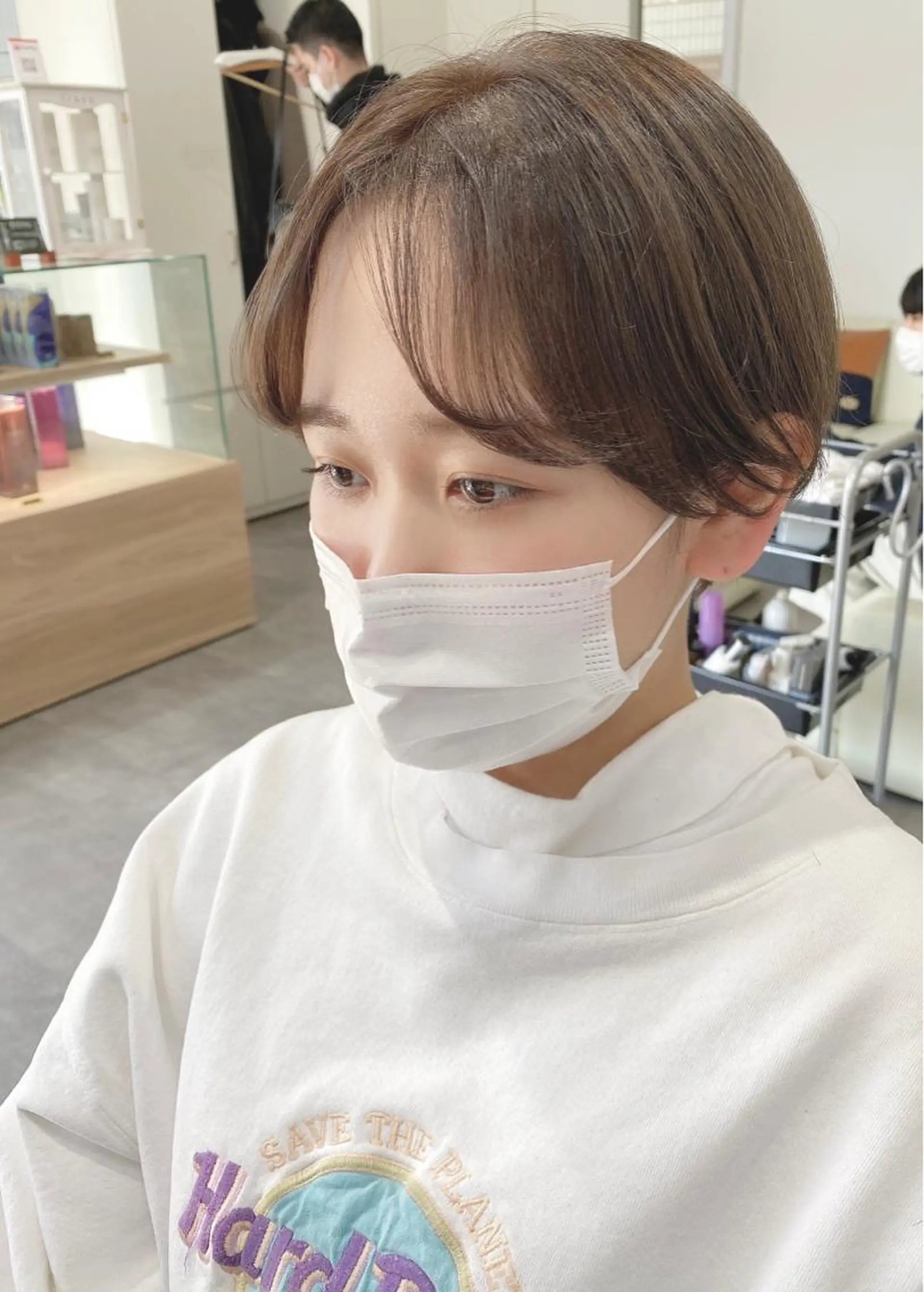 ショート カラー ヘアアレンジ 横浜縮毛矯正 ☆渋谷良太のヘアスタイル