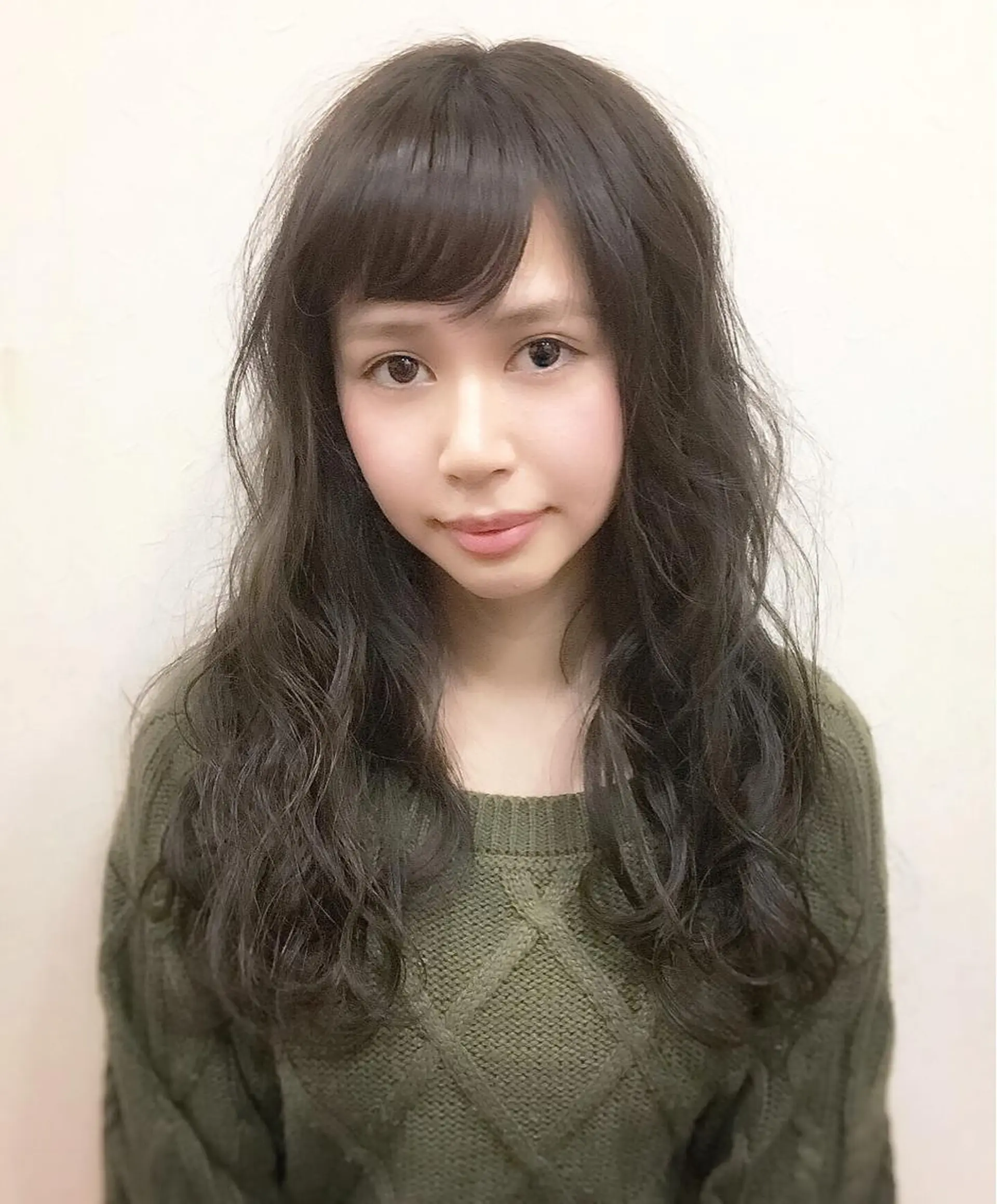 セミロング ロング カラー 透明感カラー ダークグレー ダークグレージュ グレージュ ノンダメージ髪質改善 カラー💎/KURAのヘアスタイル