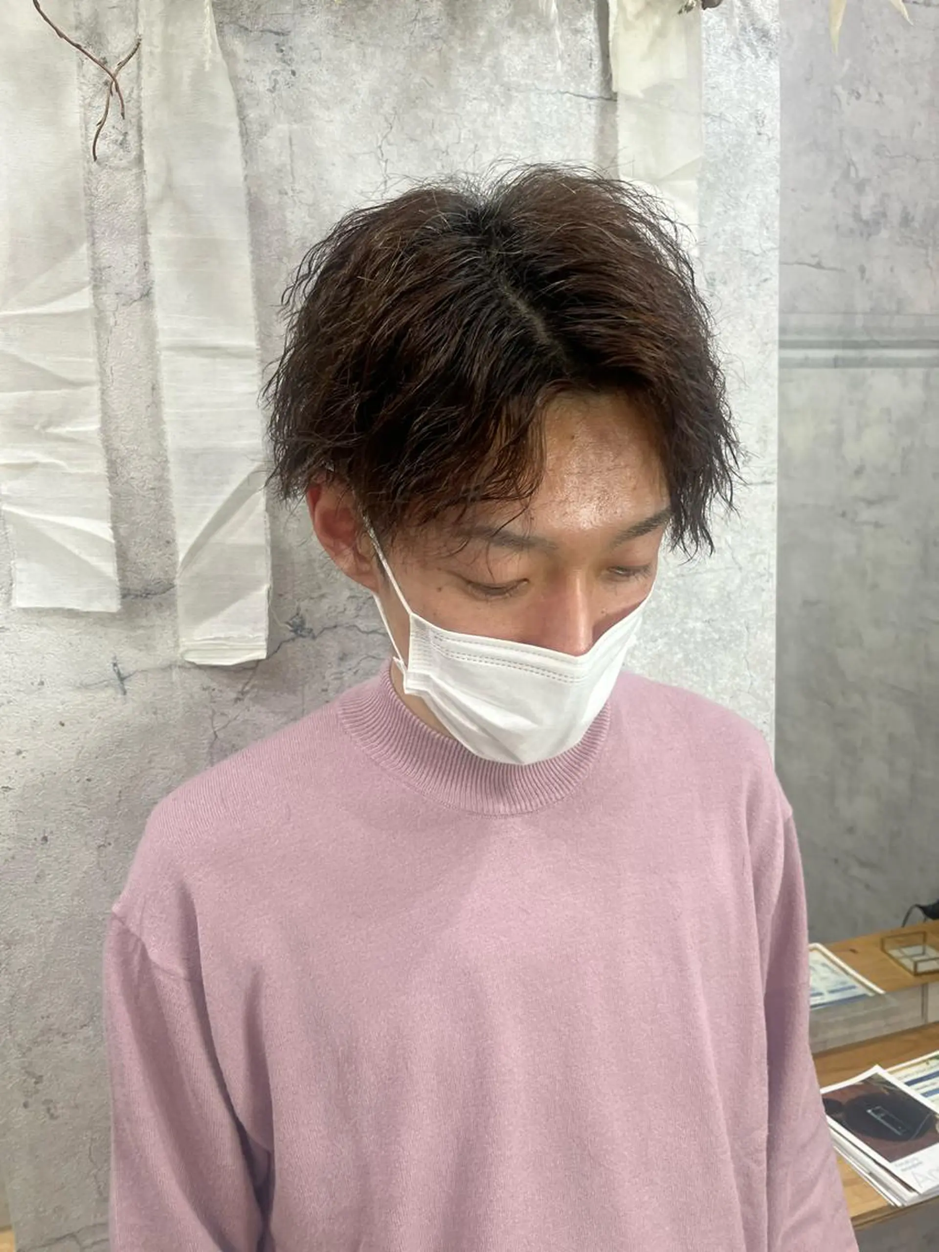 ショート メンズ カット パーマ トリートメント 鹿児島 TSUBASAのヘアスタイル