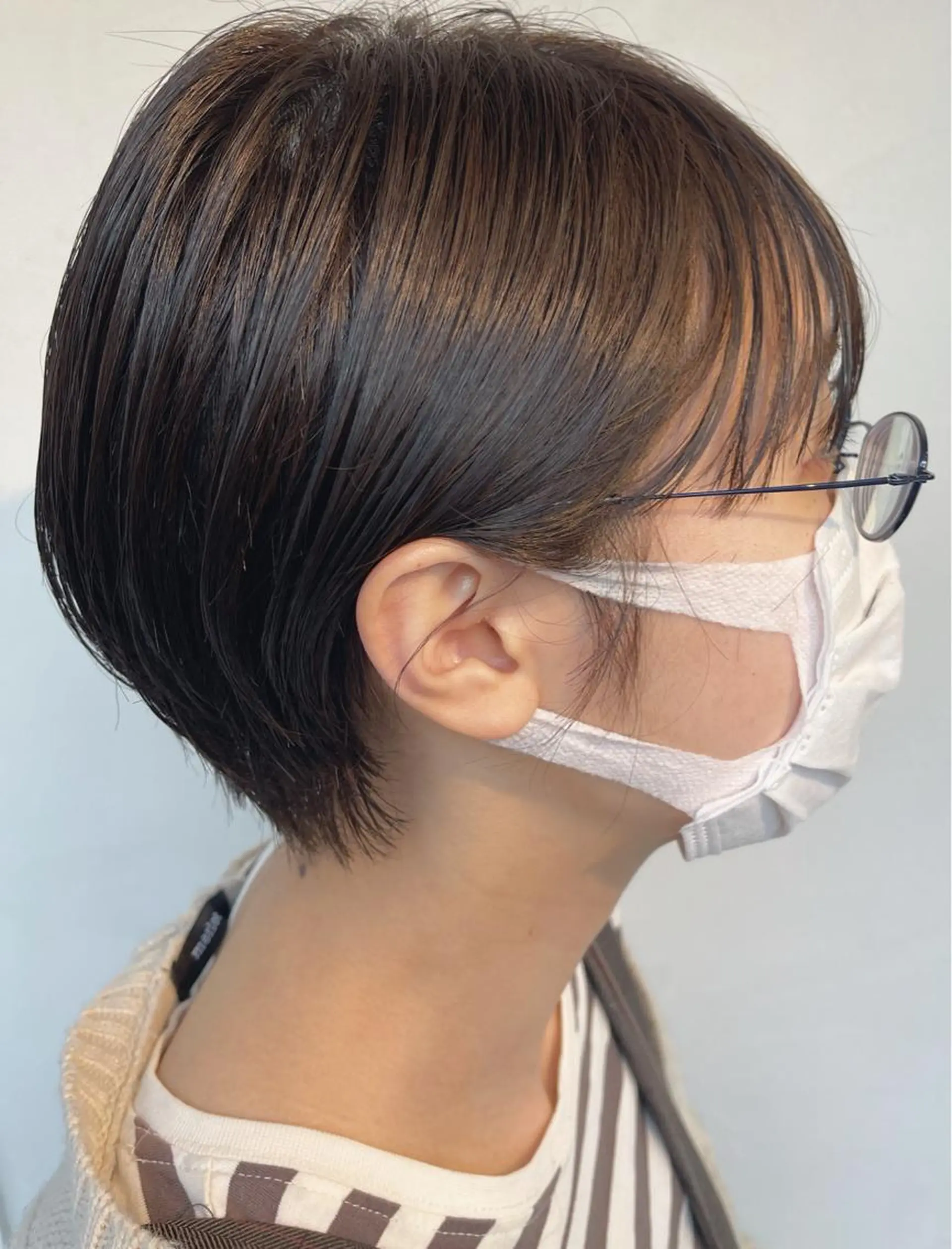 ショート カラー グレージュ ショートヘア kyon.hair 韓国カットカラーのヘアスタイル