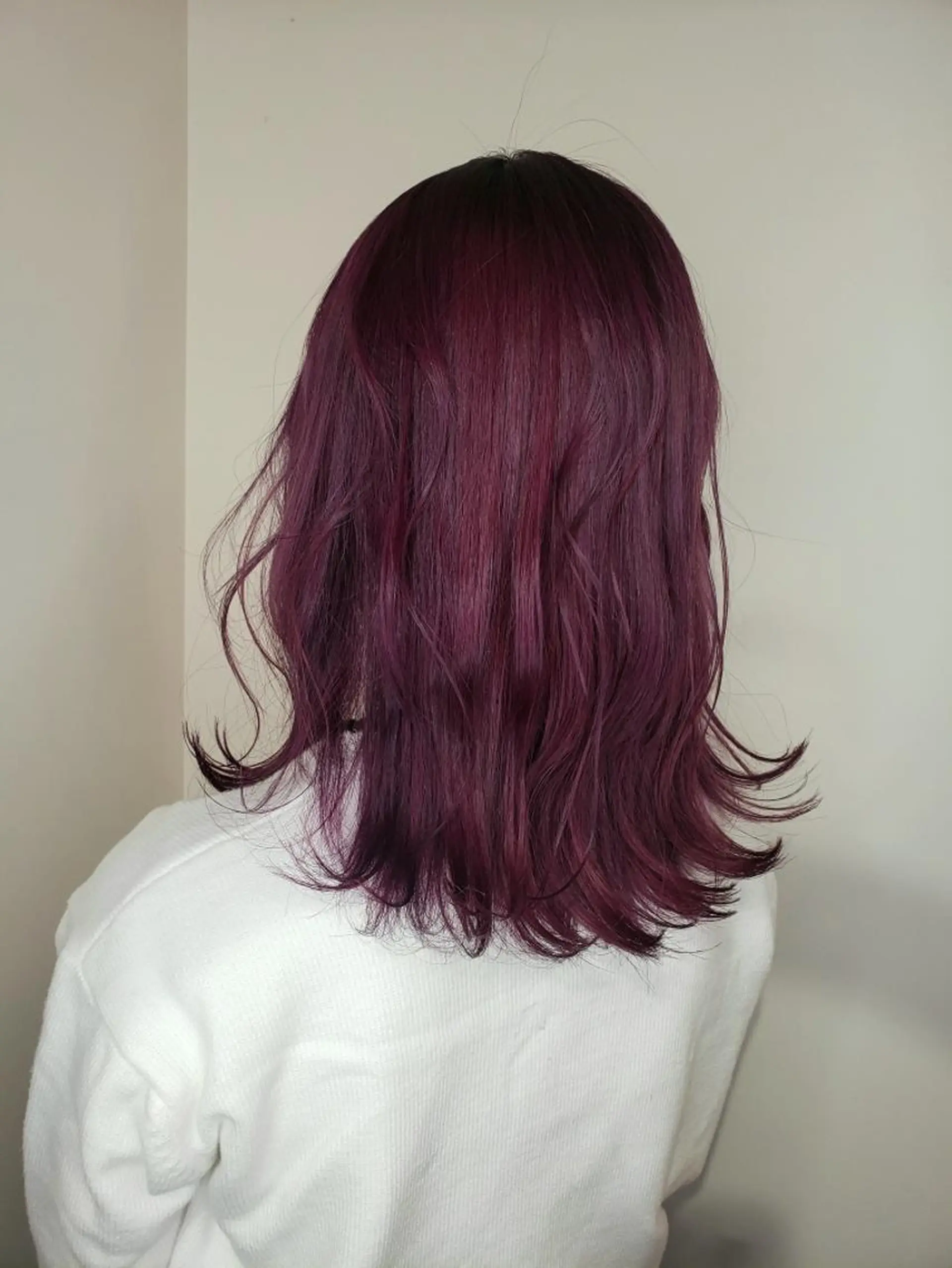 セミロング カット ヘアカラー トリートメント 🇰🇷透明感×ハイ トーン🌟tomoのヘアスタイル