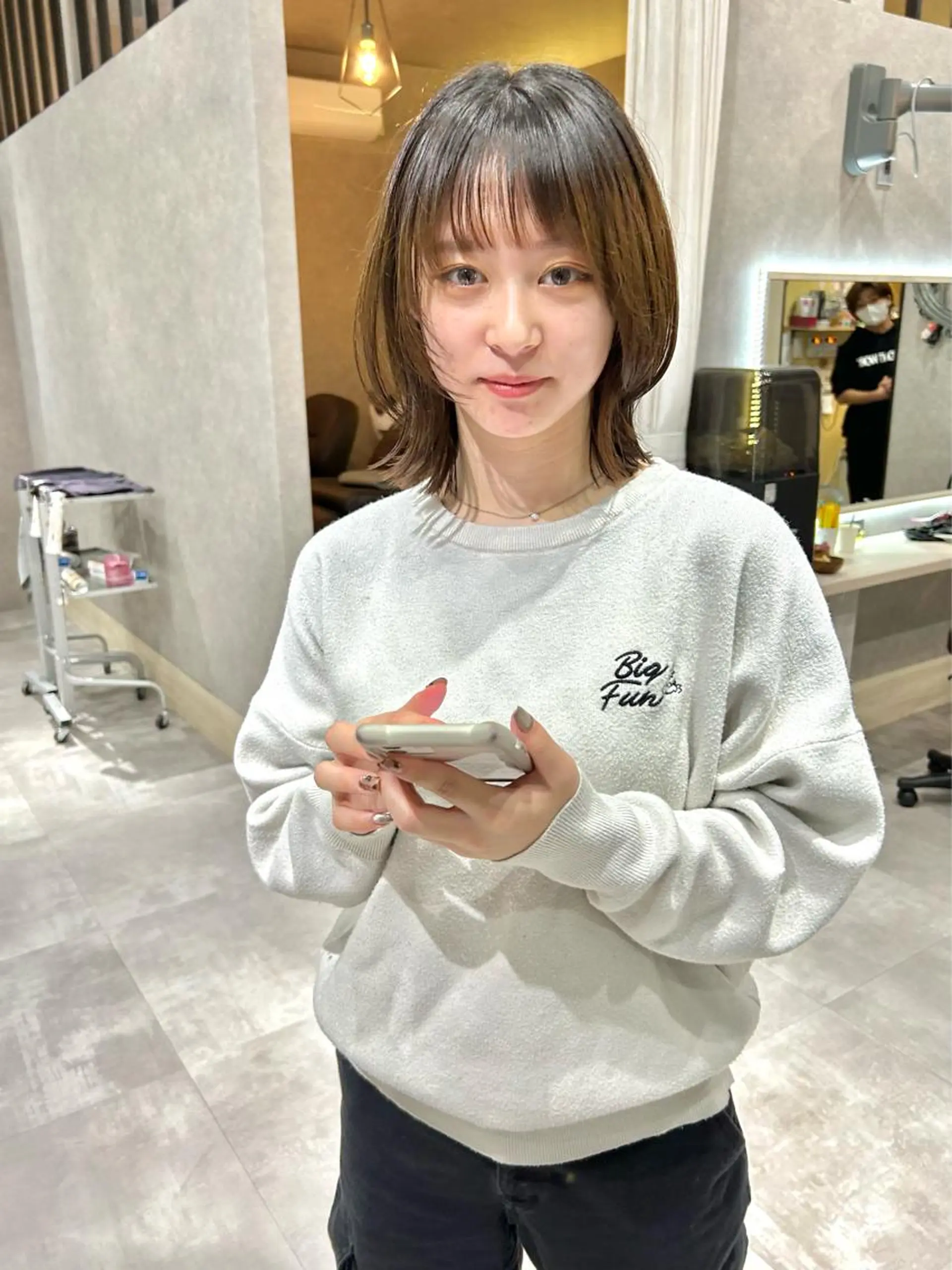 ミディアム カラー 一ノ瀬 暁のヘアスタイル