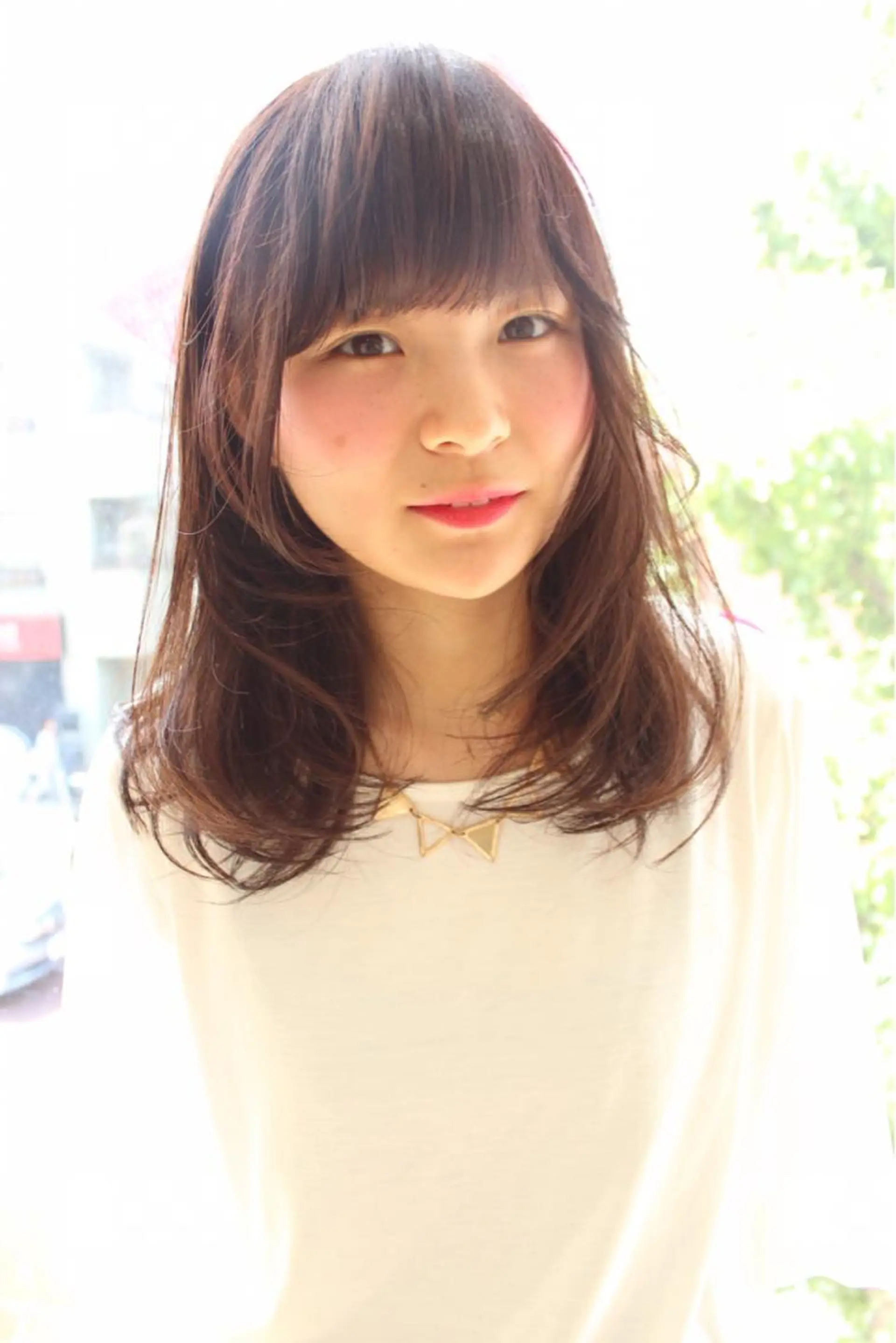 ミディアム セミロング ロング カラー パーマ ヘアアレンジ 🌹ハッシュカット、 レイヤー韓国ヘア🌹のヘアスタイル