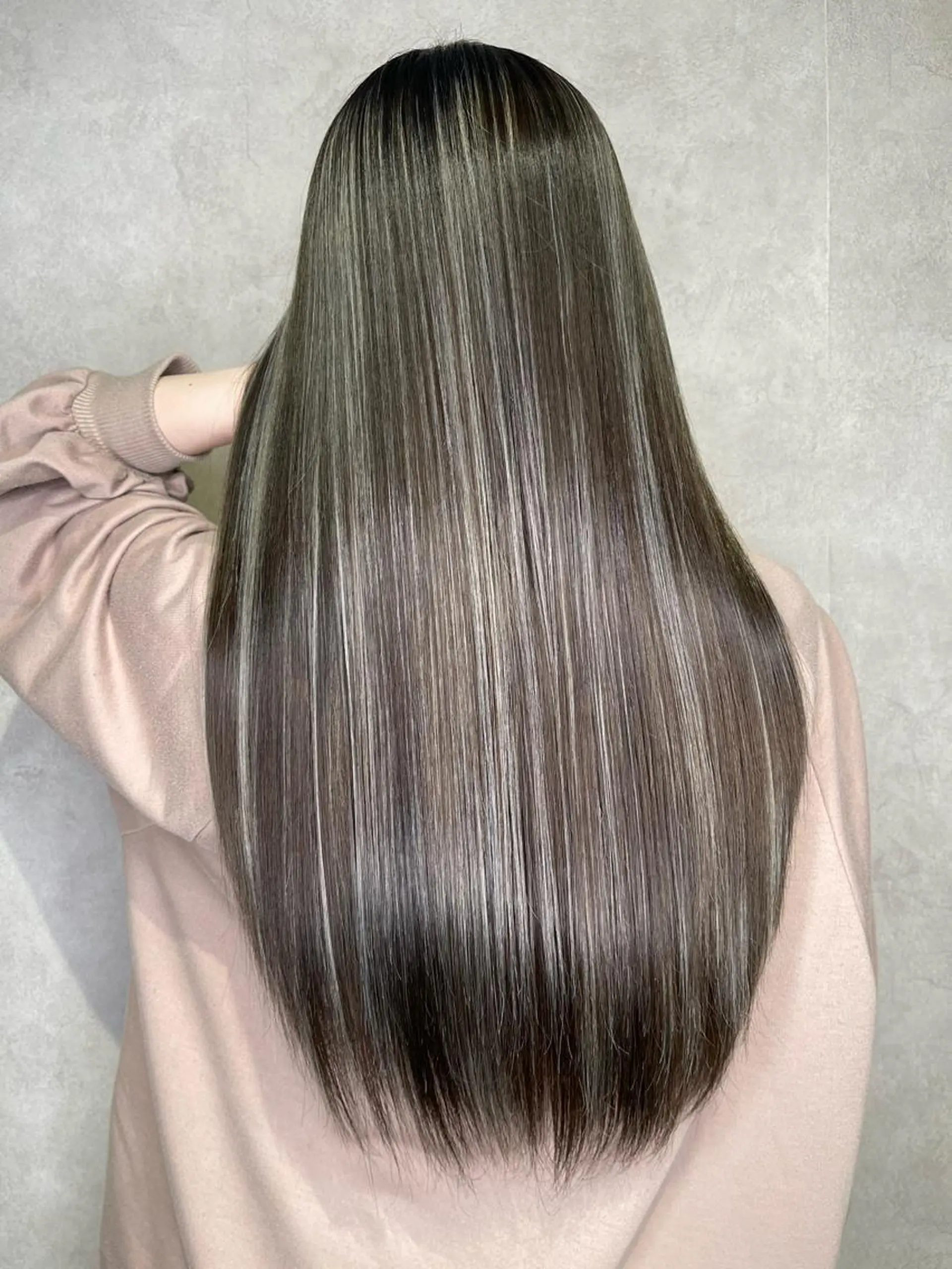 ロング プルエクステ エクステ ハイライト 髪質改善 韓国風ヘア ヘアカラー トリートメント エクステ プルエクステ◆ Fi-Ne吉祥寺のヘアスタイル