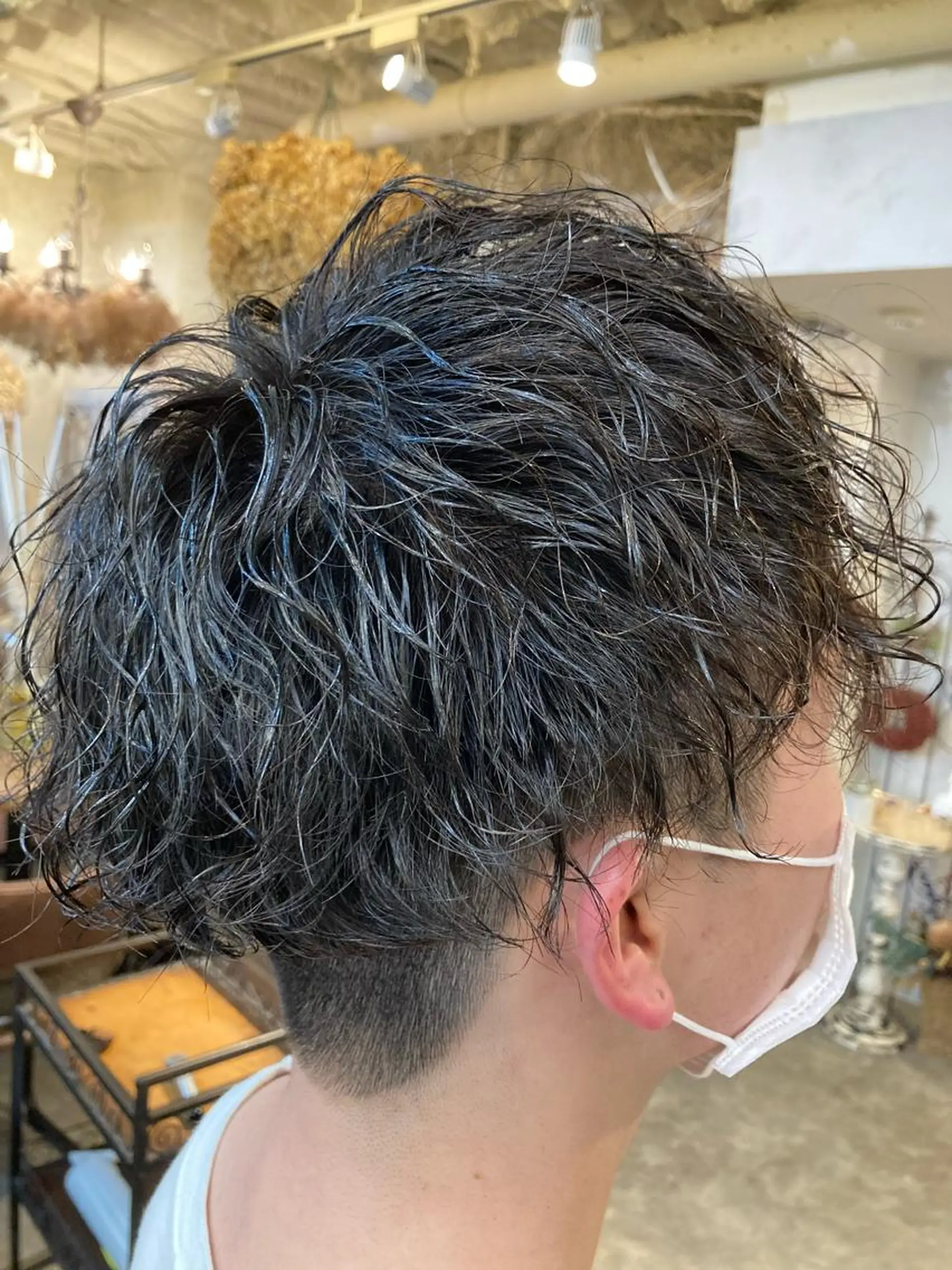 メンズ カット パーマ 田中 健太郎のヘアスタイル