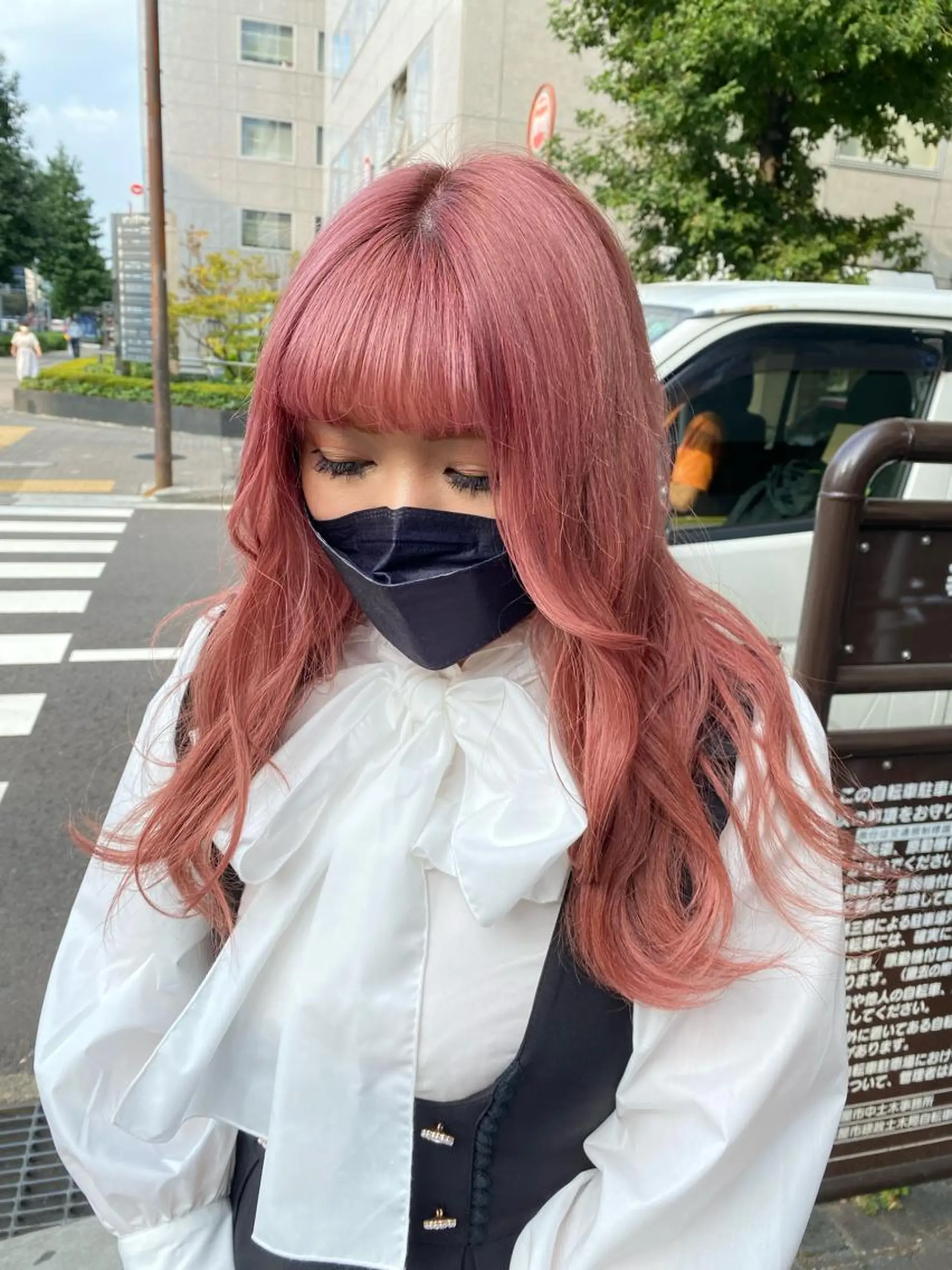 ロング カラー ピンクカラー 髪質改善/ TECHIのヘアスタイル