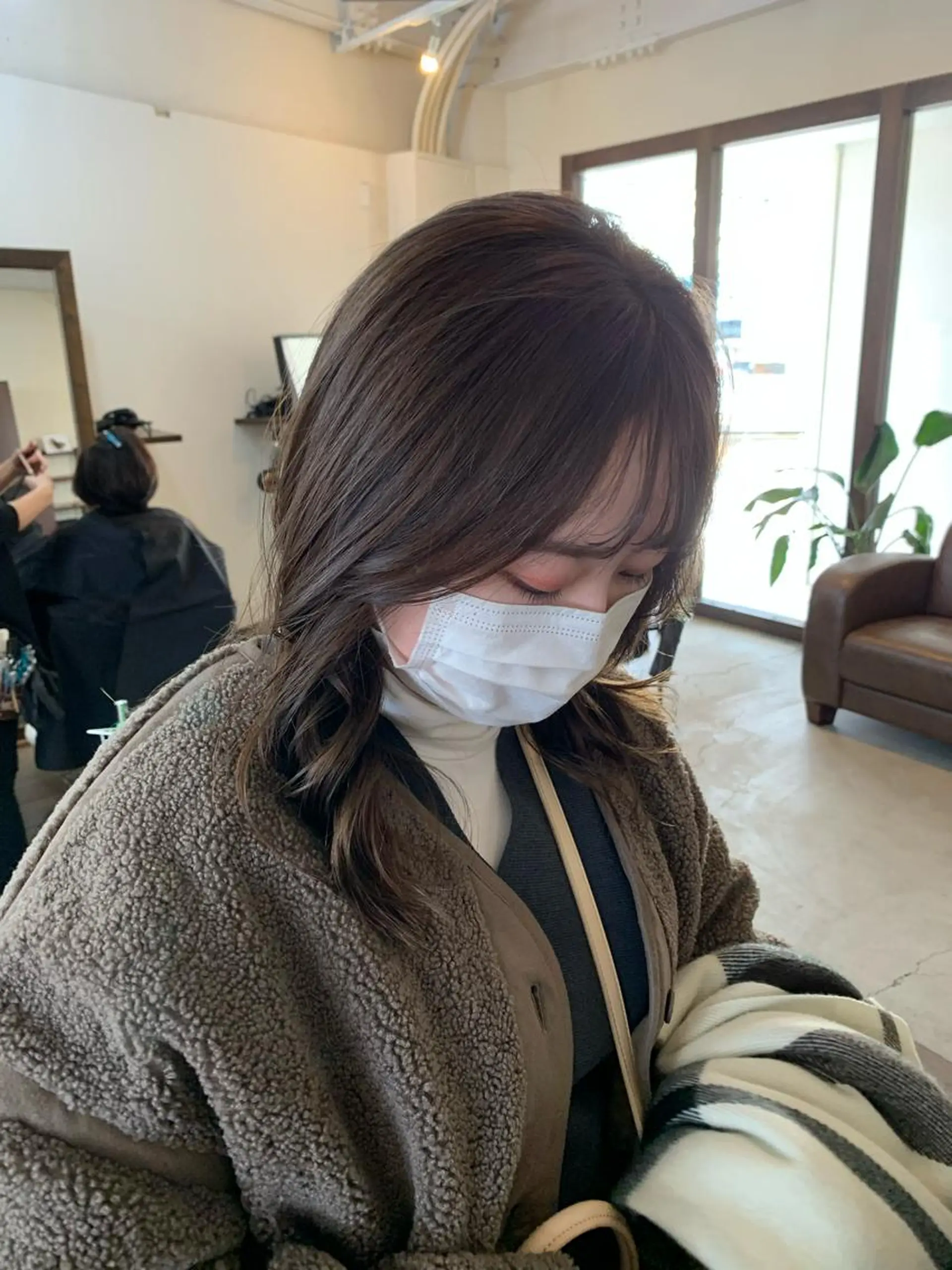 ミディアム カラー ベージュカラー ブリーチ 透明感カラー ブリーチなしカラー Emma ecole所属・Emma ecole /栄/RIOのヘアスタイル