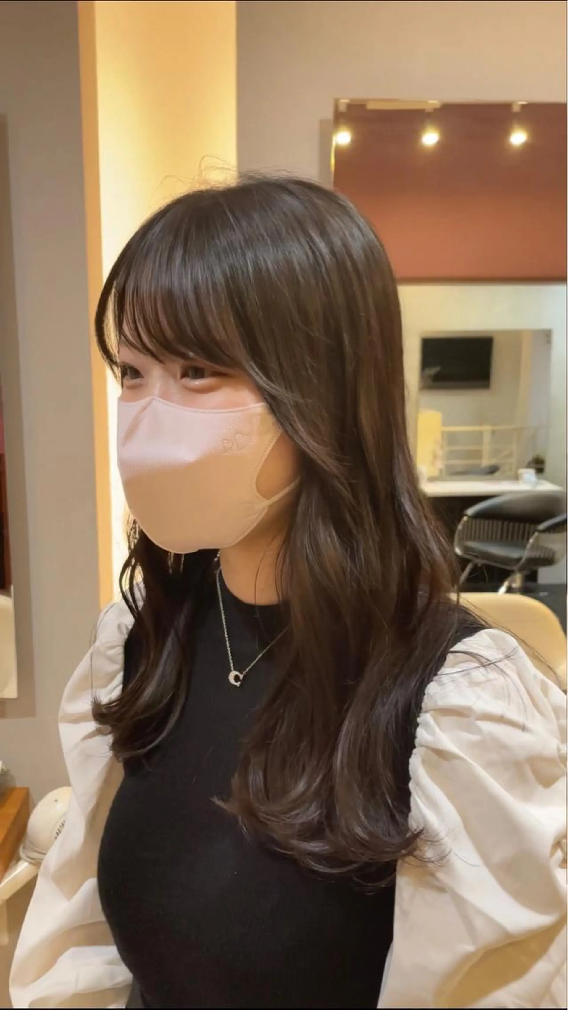 ロング カラー ヘアアレンジ 顔周りカット ロング 新宿/顔周りカット/ レイヤー/がっきーのヘアスタイル