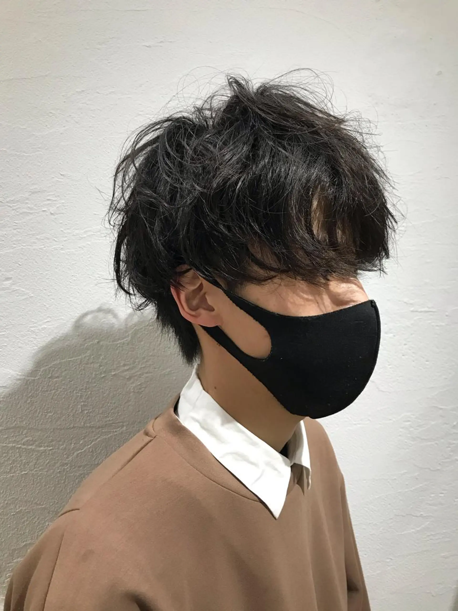 ショート パーマ メンズ ニュアンスパーマ／ レイヤー／茶屋町のヘアスタイル