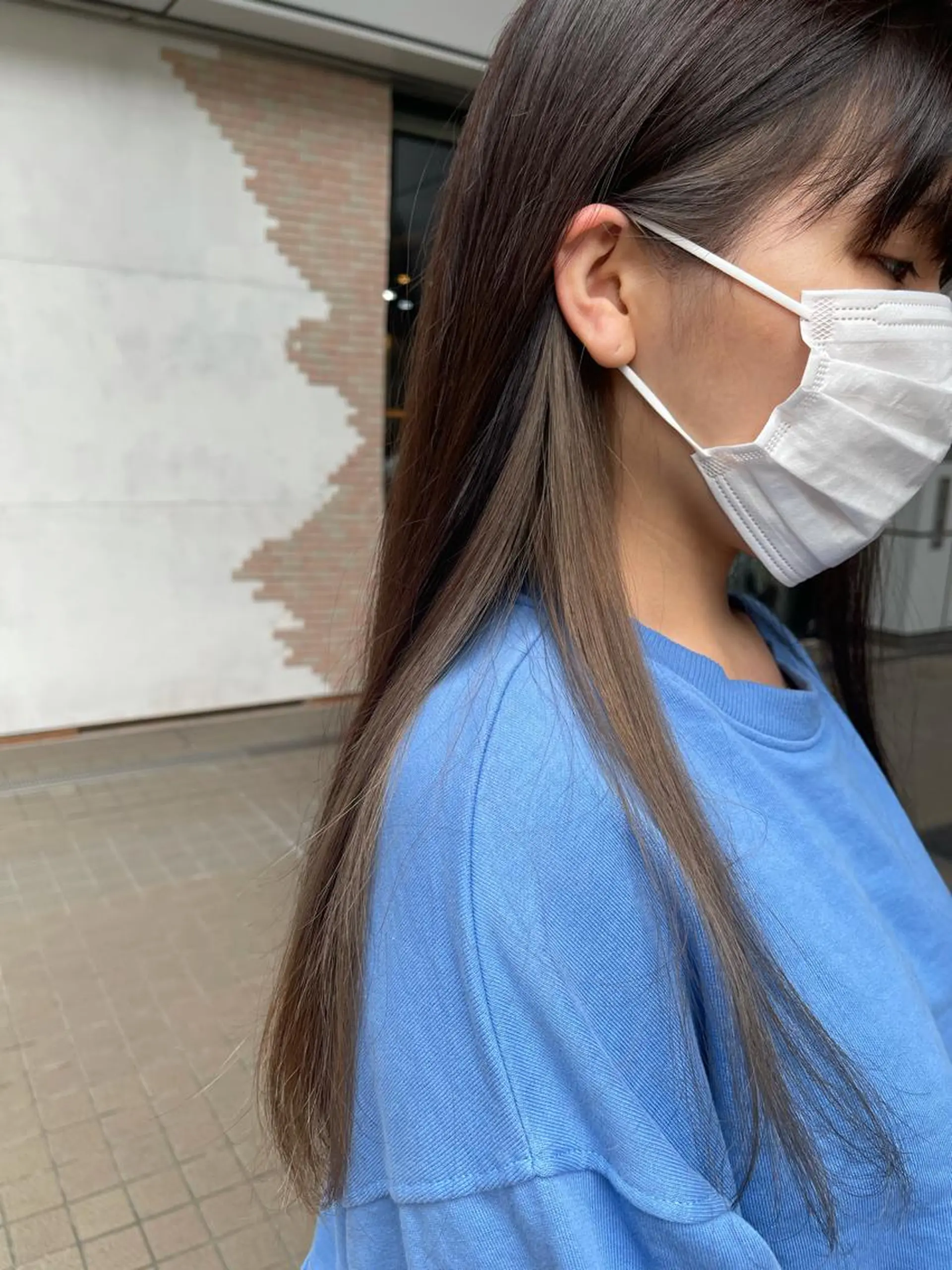 ロング カット ヘアカラー トリートメント Zina天王寺 CHIAKIのヘアスタイル