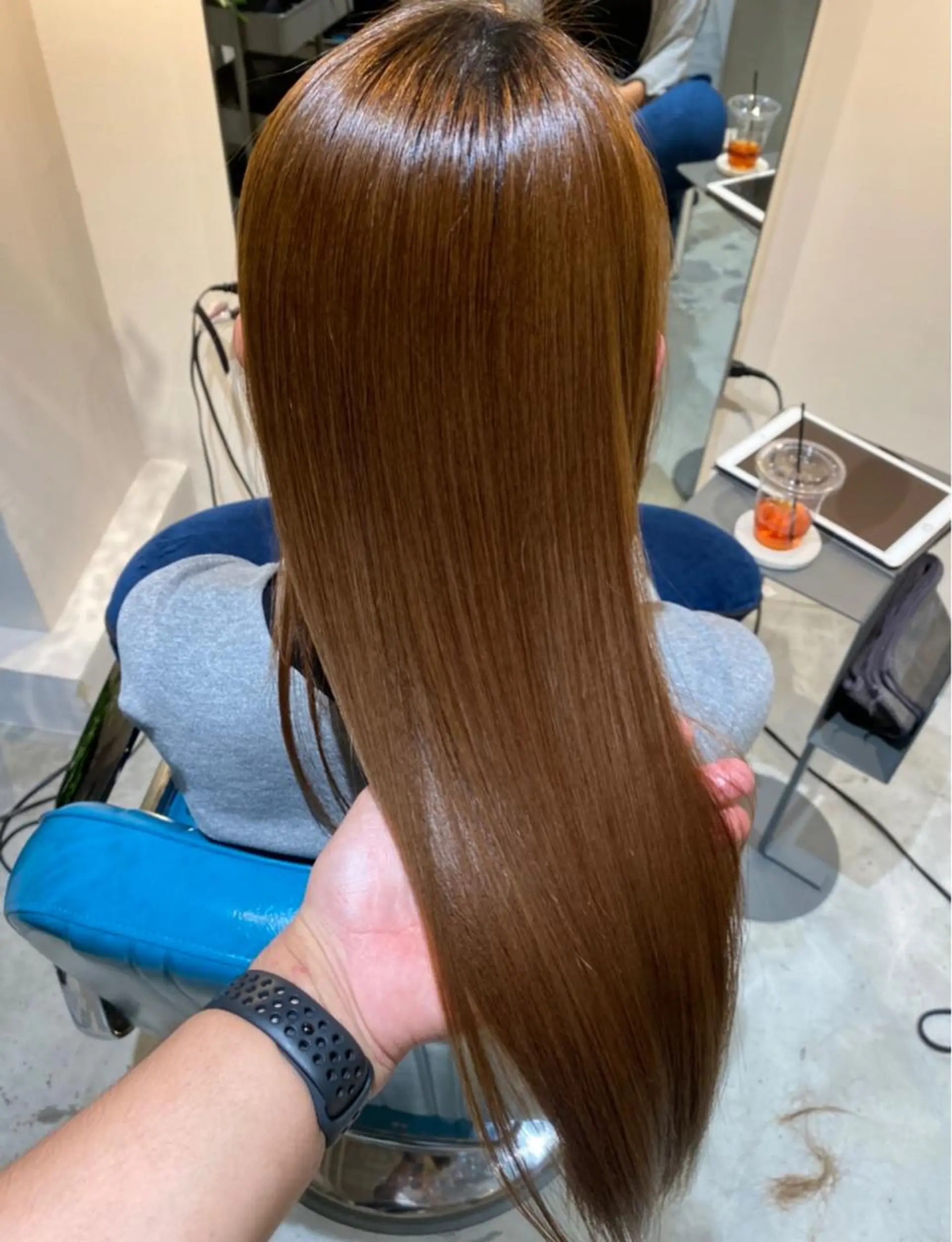 ロング 必ず笑顔で帰っていた だきます！安田祐貴のヘアスタイル