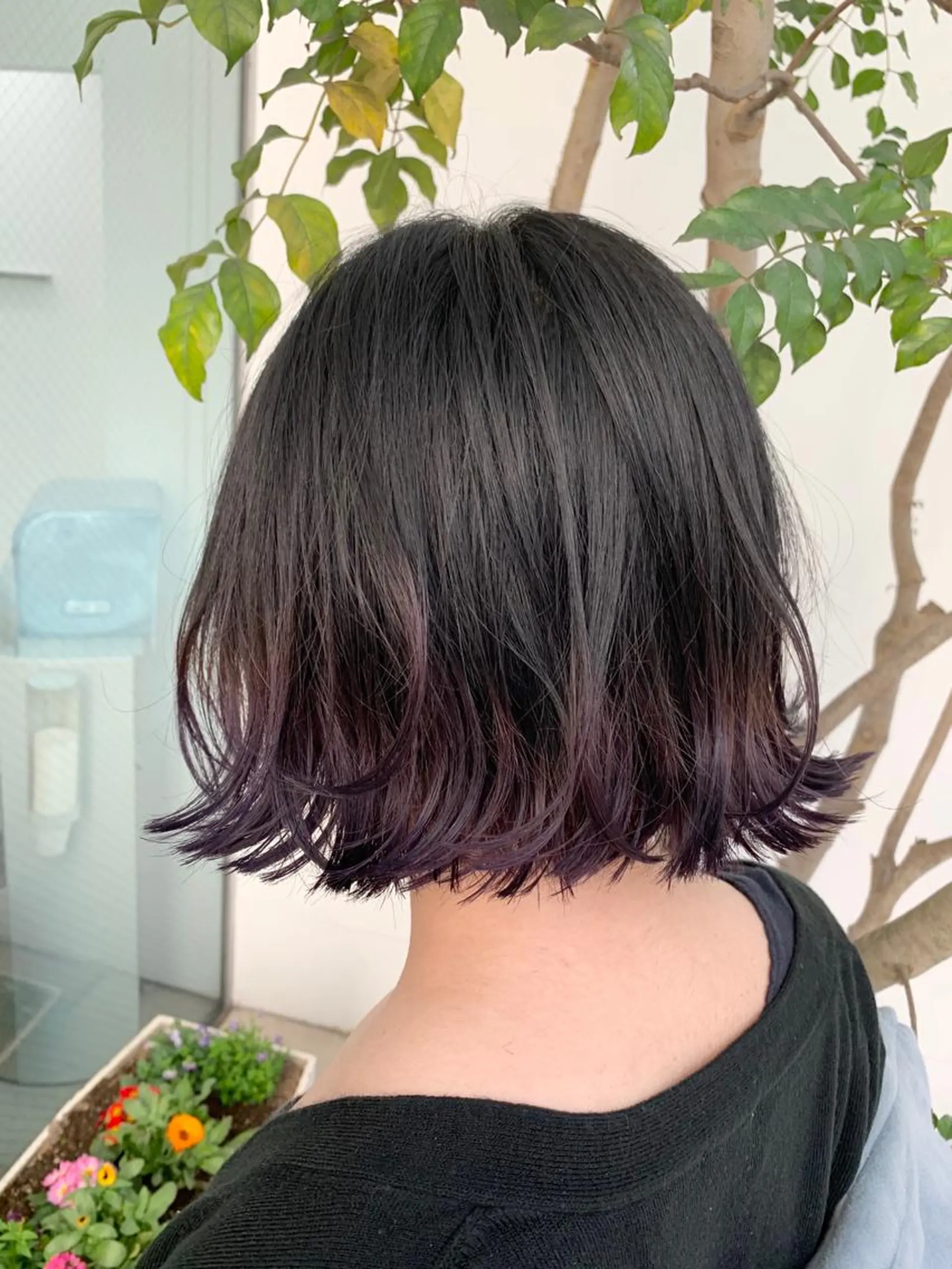 ミディアム カラー ブリーチ ラベンダーカラー カット ヘアカラー トリートメント 武田 久司のヘアスタイル