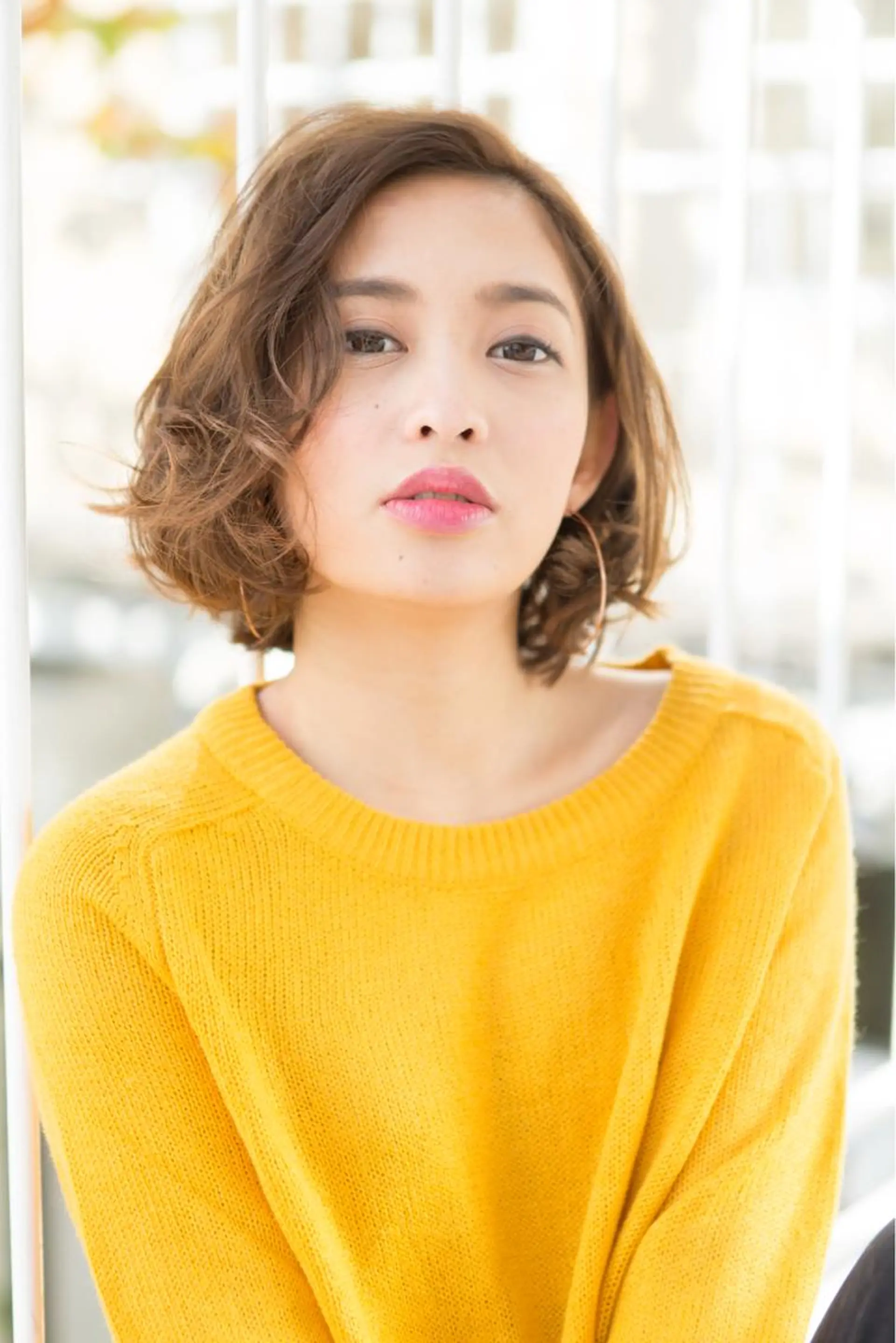 ミディアム ミディアムパーマ ボブ くびれヘア エクステ ハイライト エリアNo.1人気✨ ブリッツレボ☘️のヘアスタイル